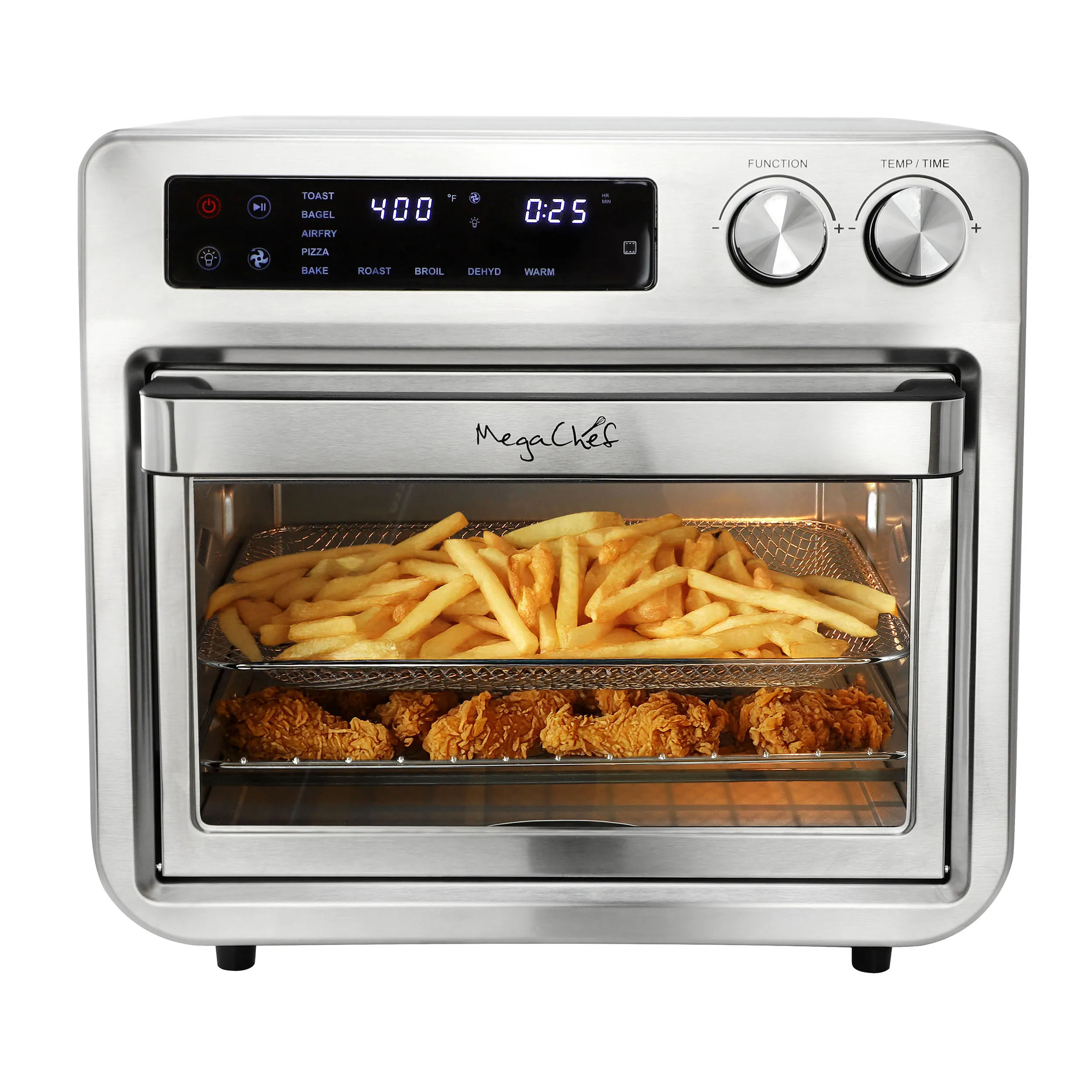 MegaChef MCOV-4900 — MegaChef 26.4 Quart Digital Electric Multi-Function Air Fryer and Counter Top Oven