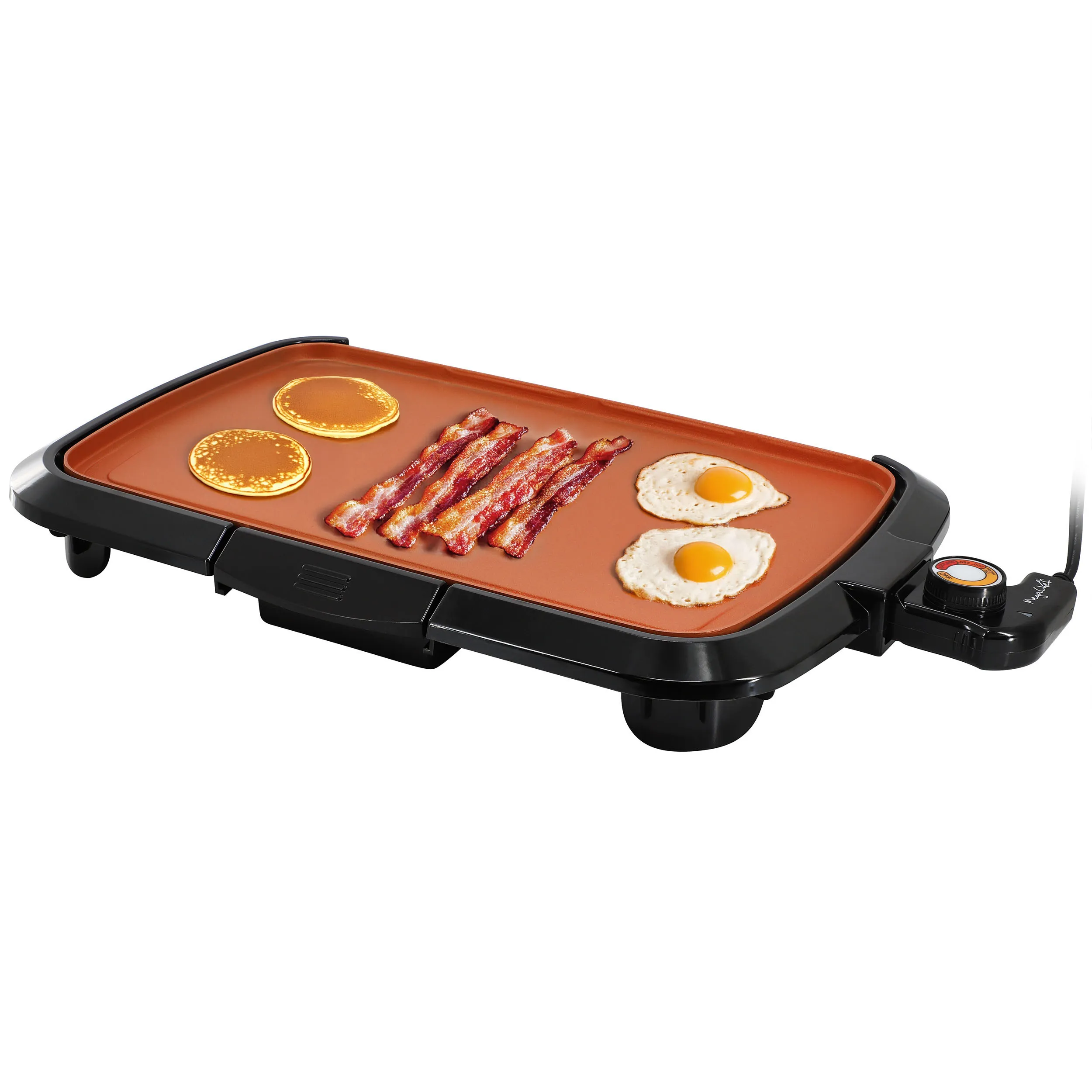 MegaChef MCG-4028 — MegaChef 16 Inch Electric Grill in Black with Copper Coating
