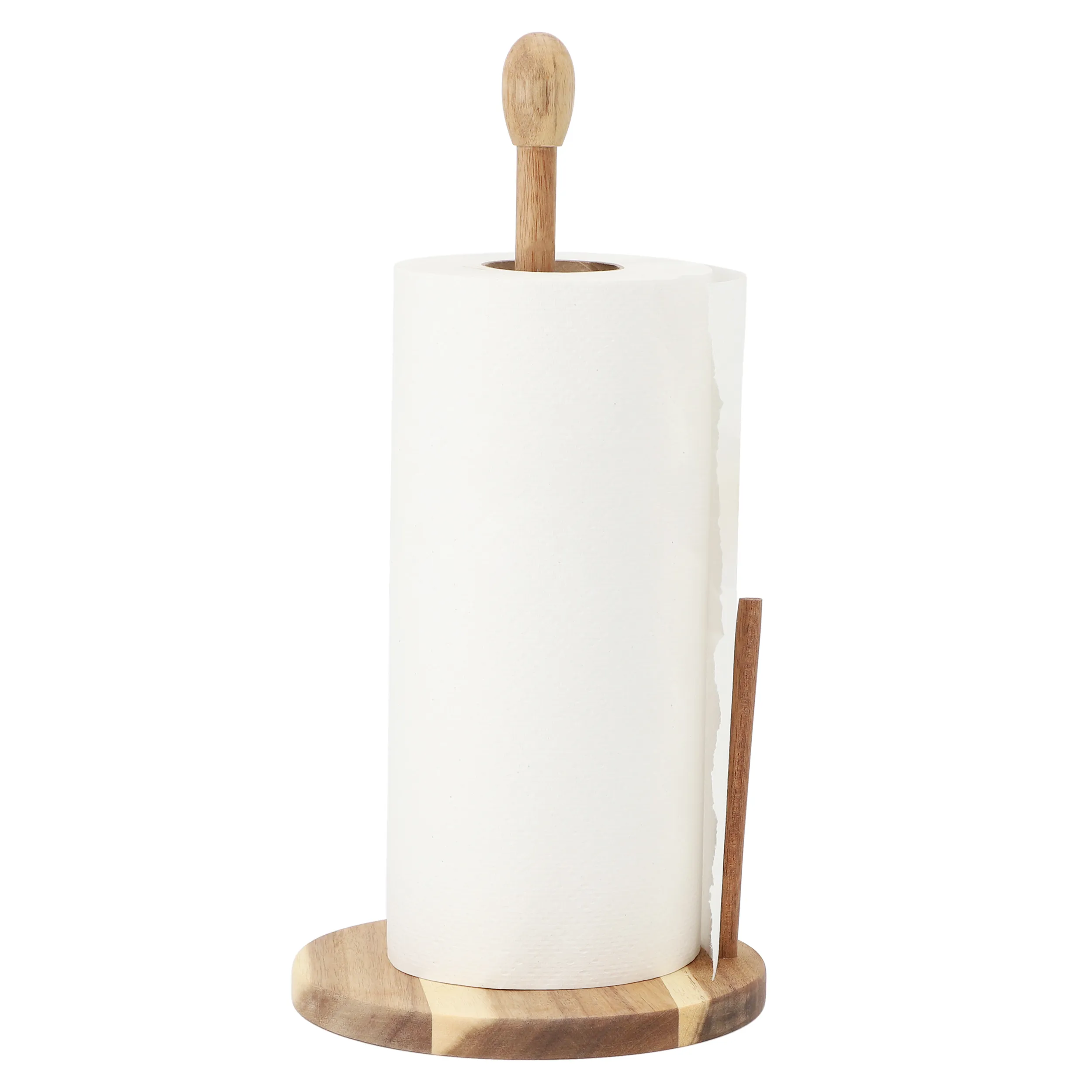 MegaChef MC-A111 — MegaChef 14 inch Acacia Wood Paper Towel Holder