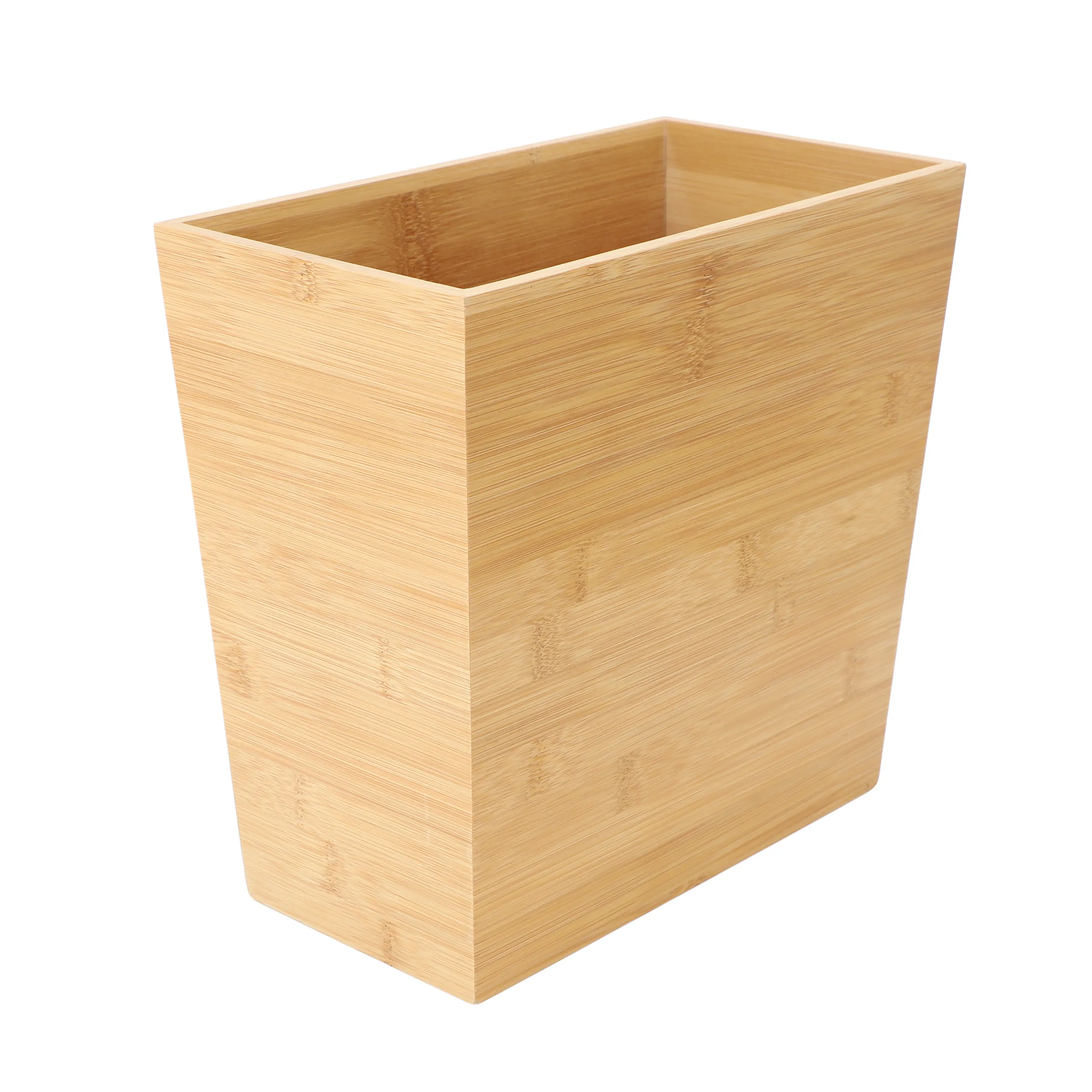 MegaChef MC-B112 — MegaChef 10.5 x 5.75 Inch Rectangle Bamboo Waste Basket