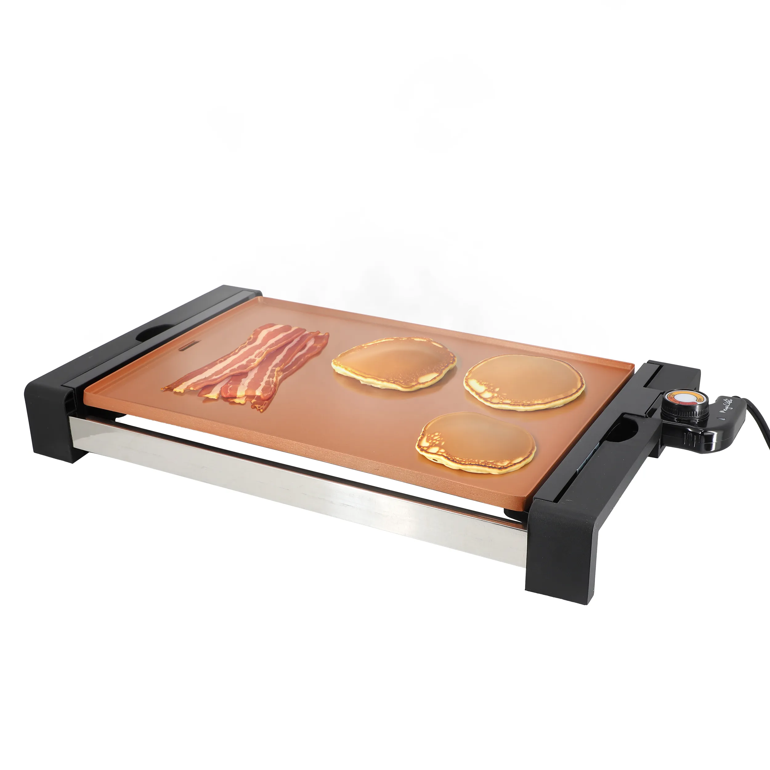 MegaChef MCG-1803G — MegaChef 21.63 Inch Copper Electric Grill with Non-Stick Coating