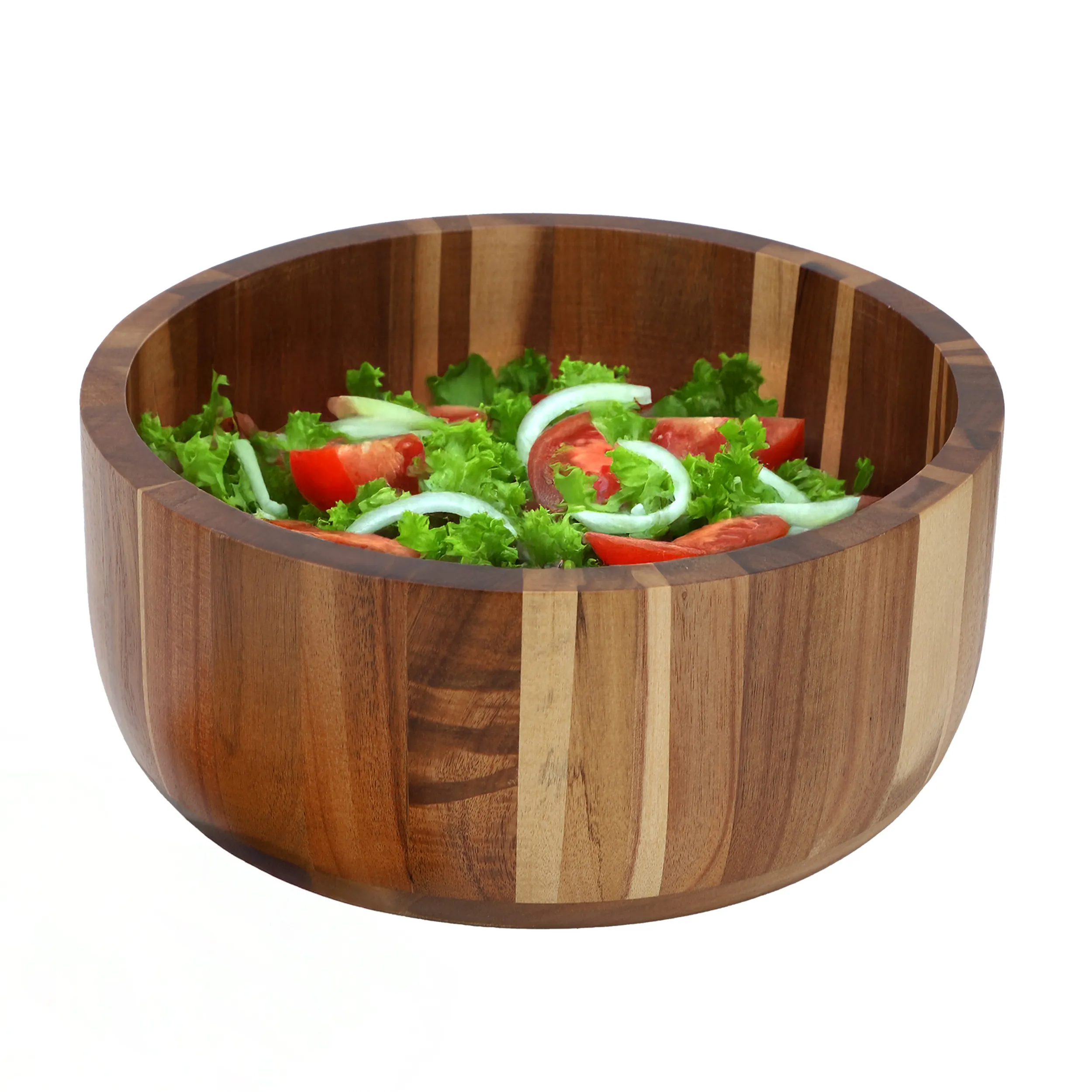 MegaChef MC-A115 — MegaChef 10.5 Inch Large Acacia Wood Salad Bowl