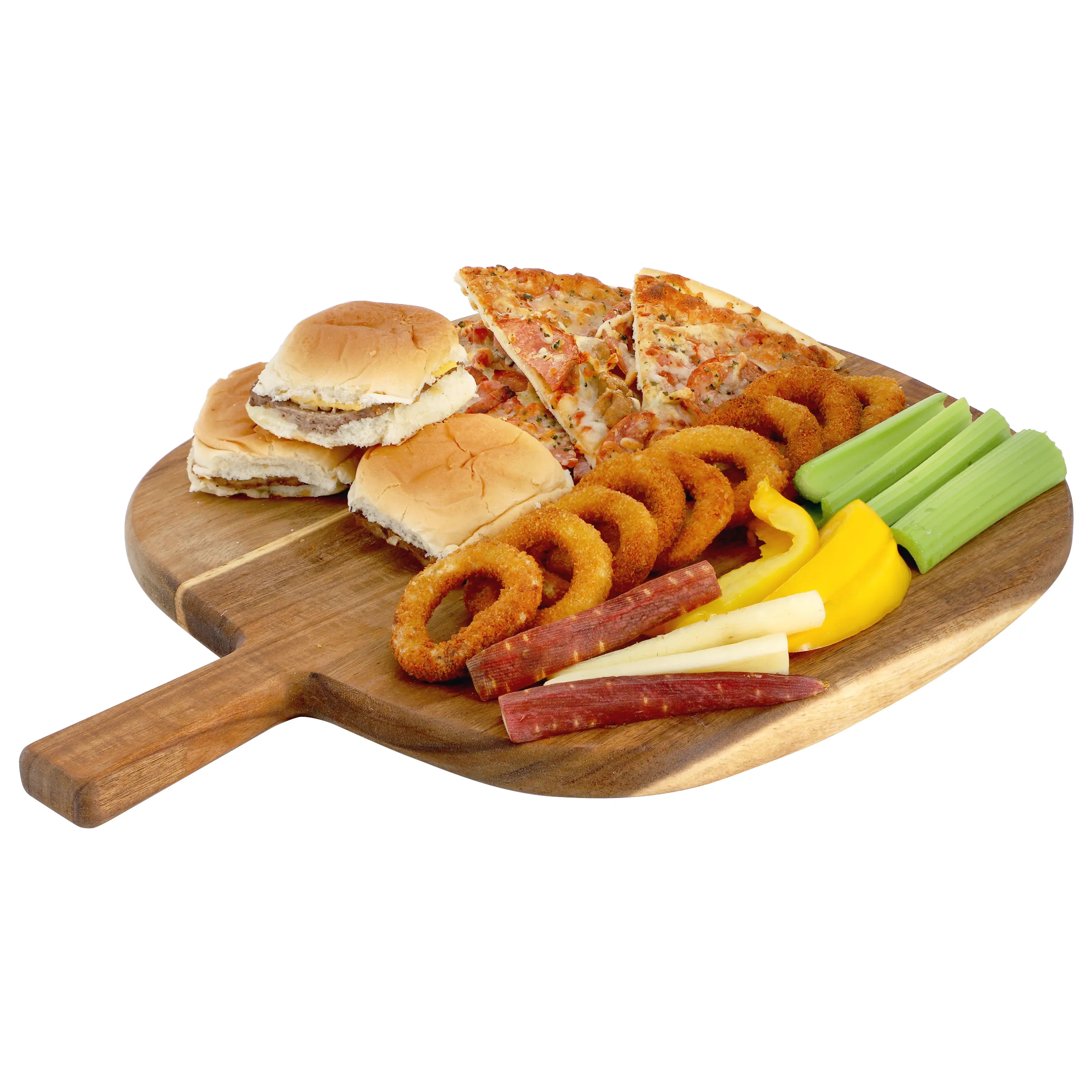 MegaChef MC-A119 — MegaChef 13 Inch Acacia Wood Serving Butcher Cutting Board with Handle