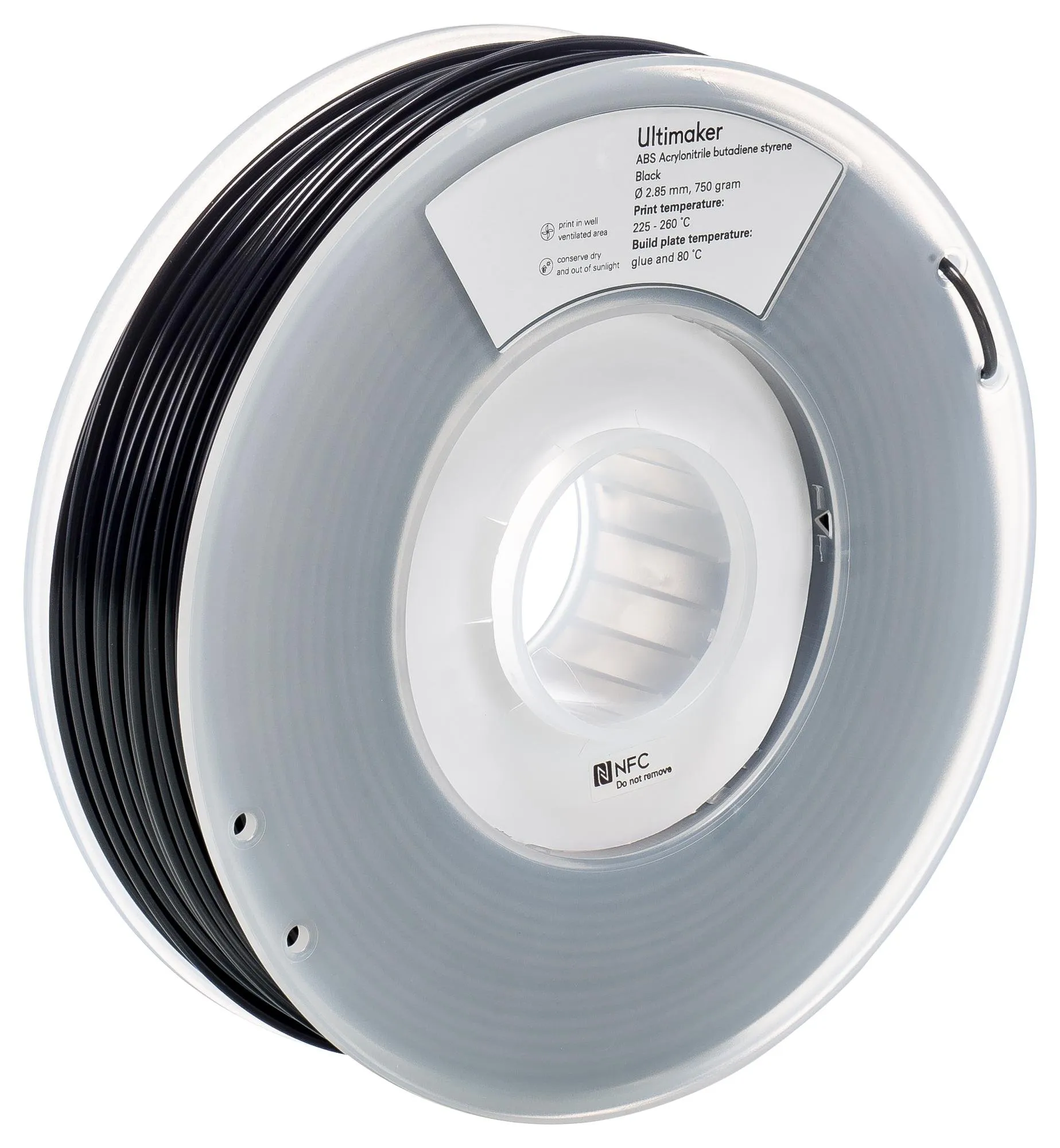 ULTIMAKER 1621 — ABS M2560 Black Functional 3D Printing Filament