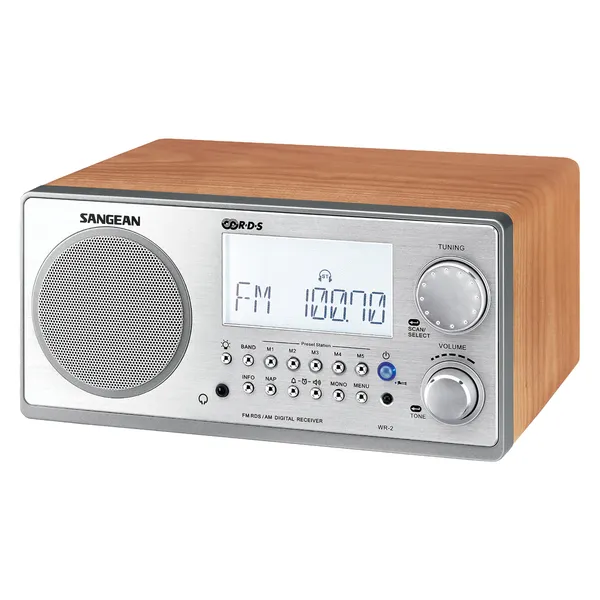 SANGEAN WR-2WL - SANGEAN WR 2 WALNUT TABLE TOP RADIO