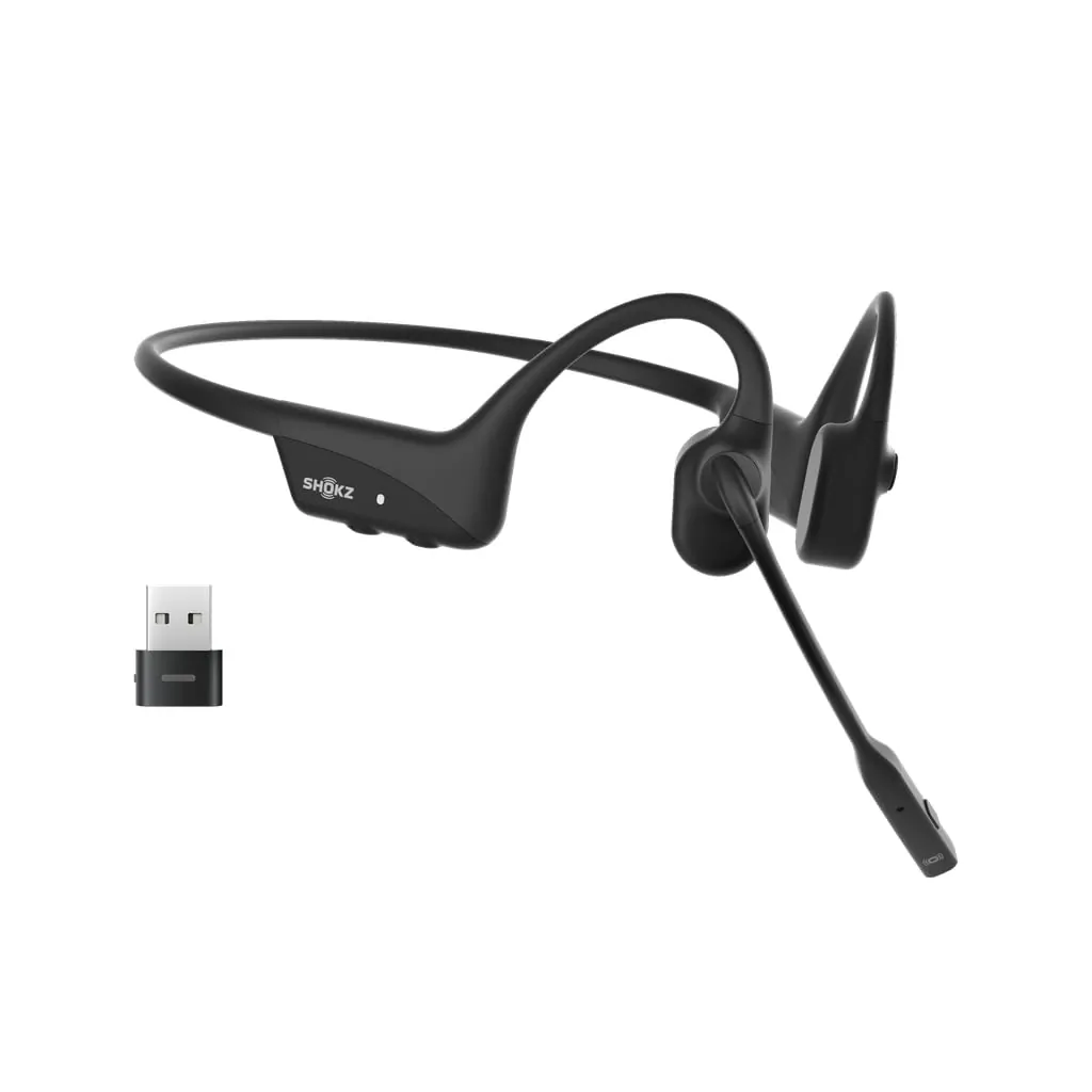 Shokz Technology Inc C120-AA-BK-US — Shokz OpenComm2 UC USB-A Headset - Comfortable & Versatile