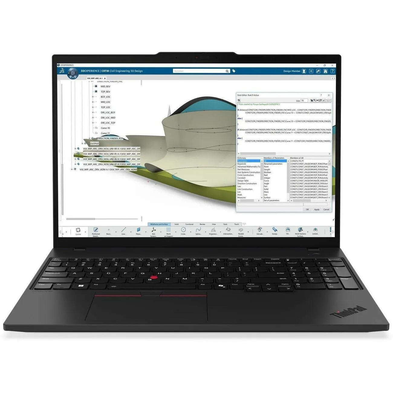 LENOVO 21QR001JUS — ThinkPad P16s Gen 4, 16″ WUXGA, Ryzen AI 7 PRO 350, 32GB RAM, 1TB SSD, Copilot+ PC, Black