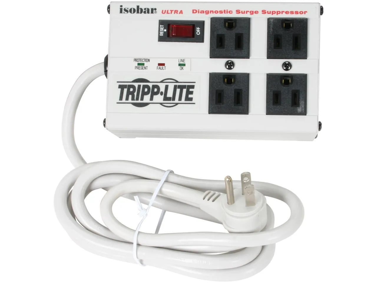 Eaton Tripplite IBAR4-6D — EATON TRIPP LITE SERIES ISOBAR 4-OUTLET SURGE PROTECTOR, 6 FT. CORD WITH RIGHT-A