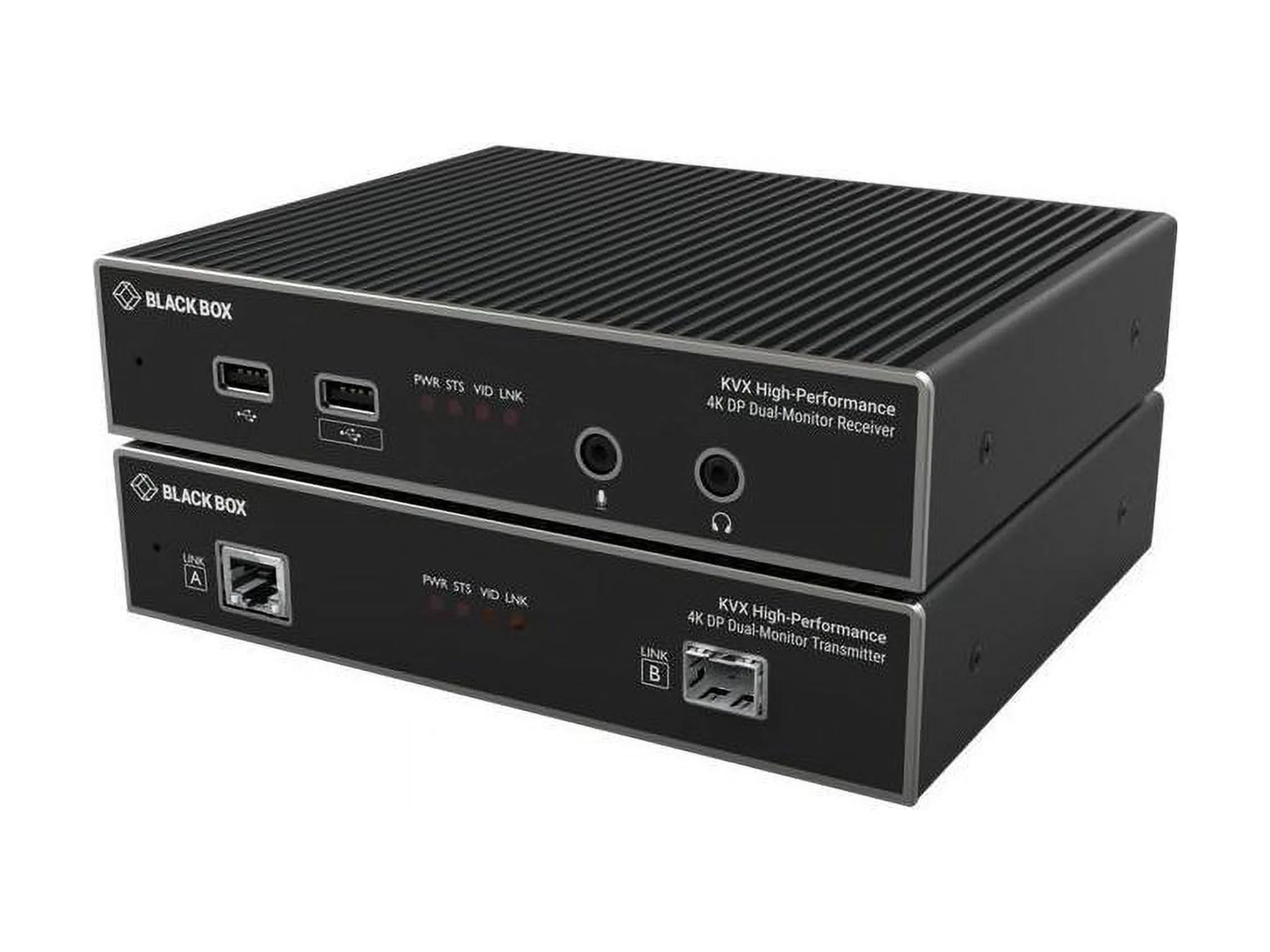 BLACK BOX CORPORATION KVXHP-200 — KVM EXT CATX/FIBER DH 4K DP USB