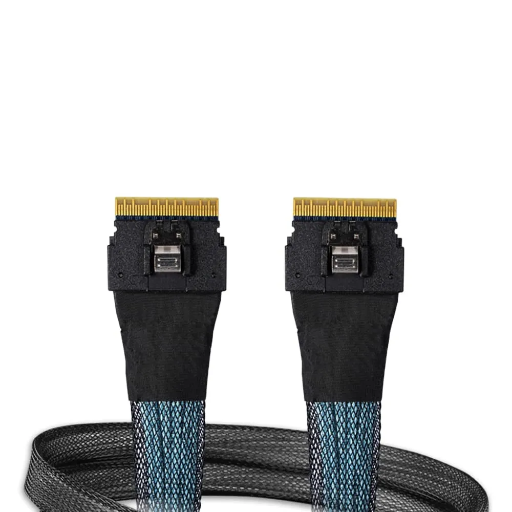 Icy Dock MB406L-B — ICY DOCK SlimSAS 8i SFF-8654 to SlimSAS 8i Cable - 0.5M