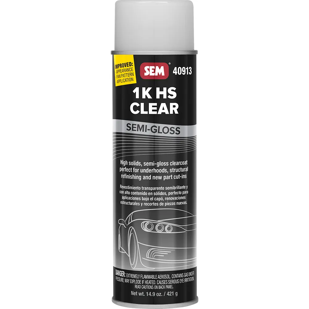 SEM 40913 — SEM 1K HS Clear - 20oz Aerosol Can - Semi-Gloss Finish
