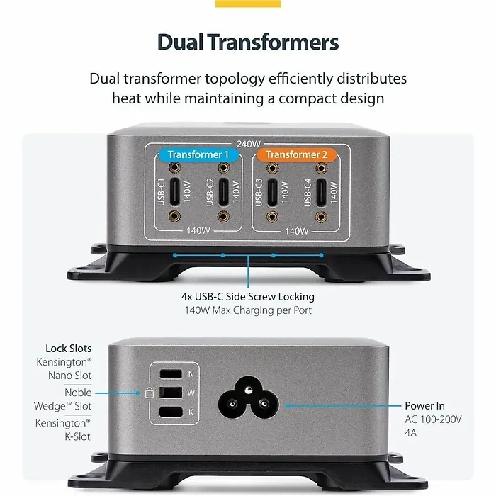 STARTECH-424D3N-USB-C-CHARGER