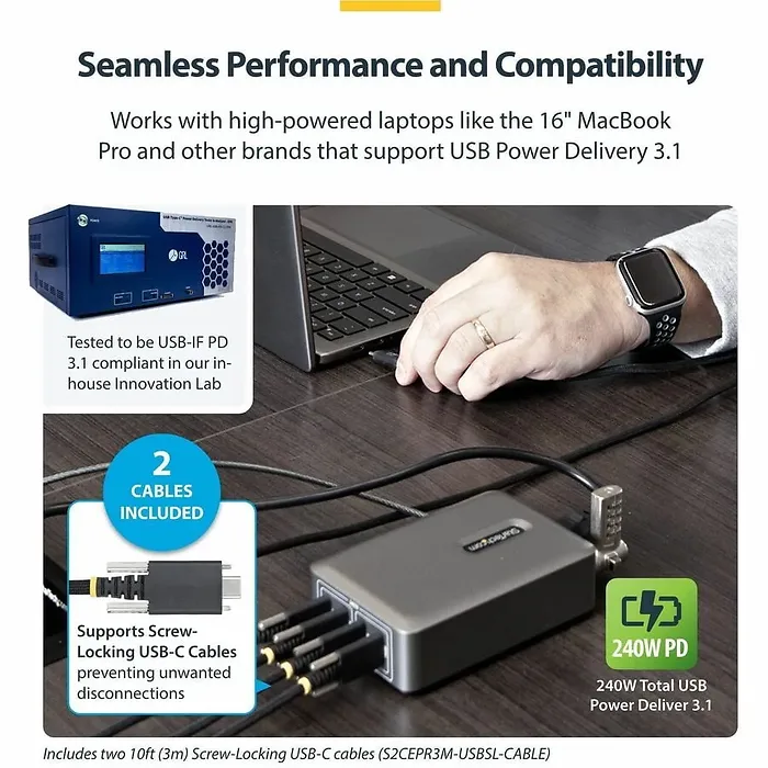 STARTECH-424D3N-USB-C-CHARGER