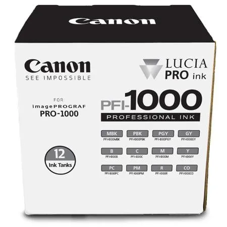 CANON 0545C006 — PFI-1000  TWELVE INK PACK