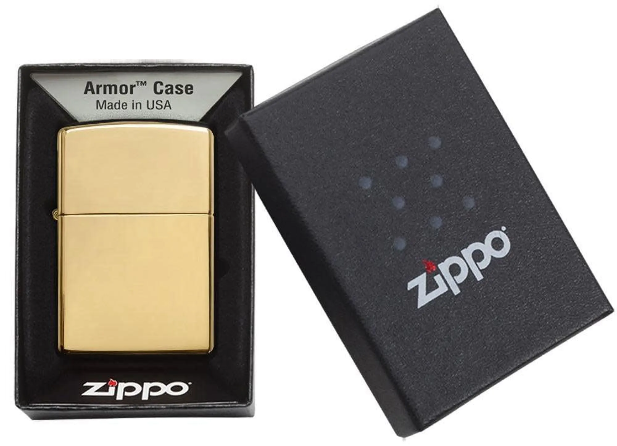 Zippo 0169 — Zippo Windproof Lighter Armor (1.5 Times Thicker) High Polish Brass