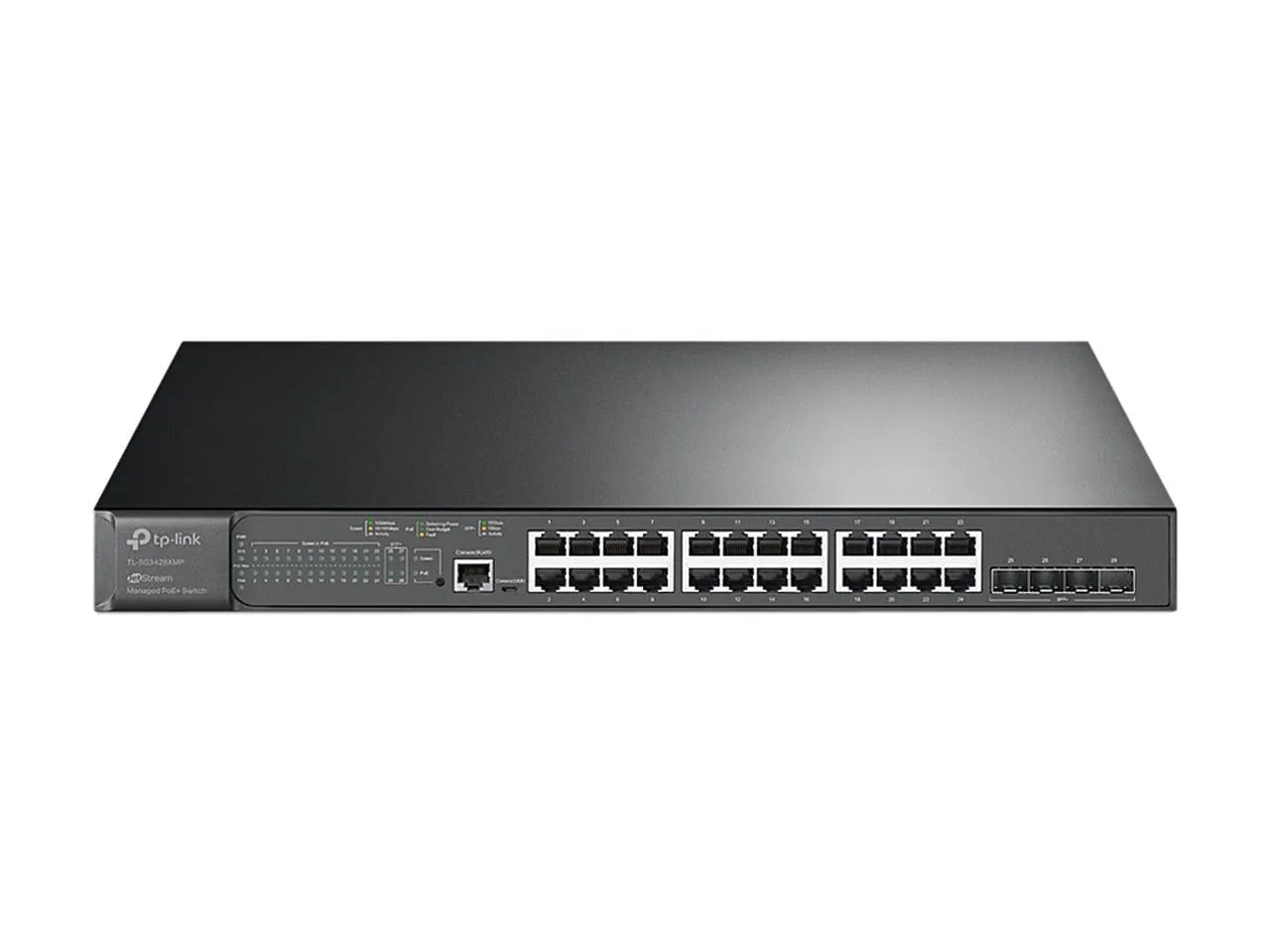 TPLINK TL-SG3428XMP — 24-Port Gigabit PoE+ L2+ Managed Switch with 10G SFP+