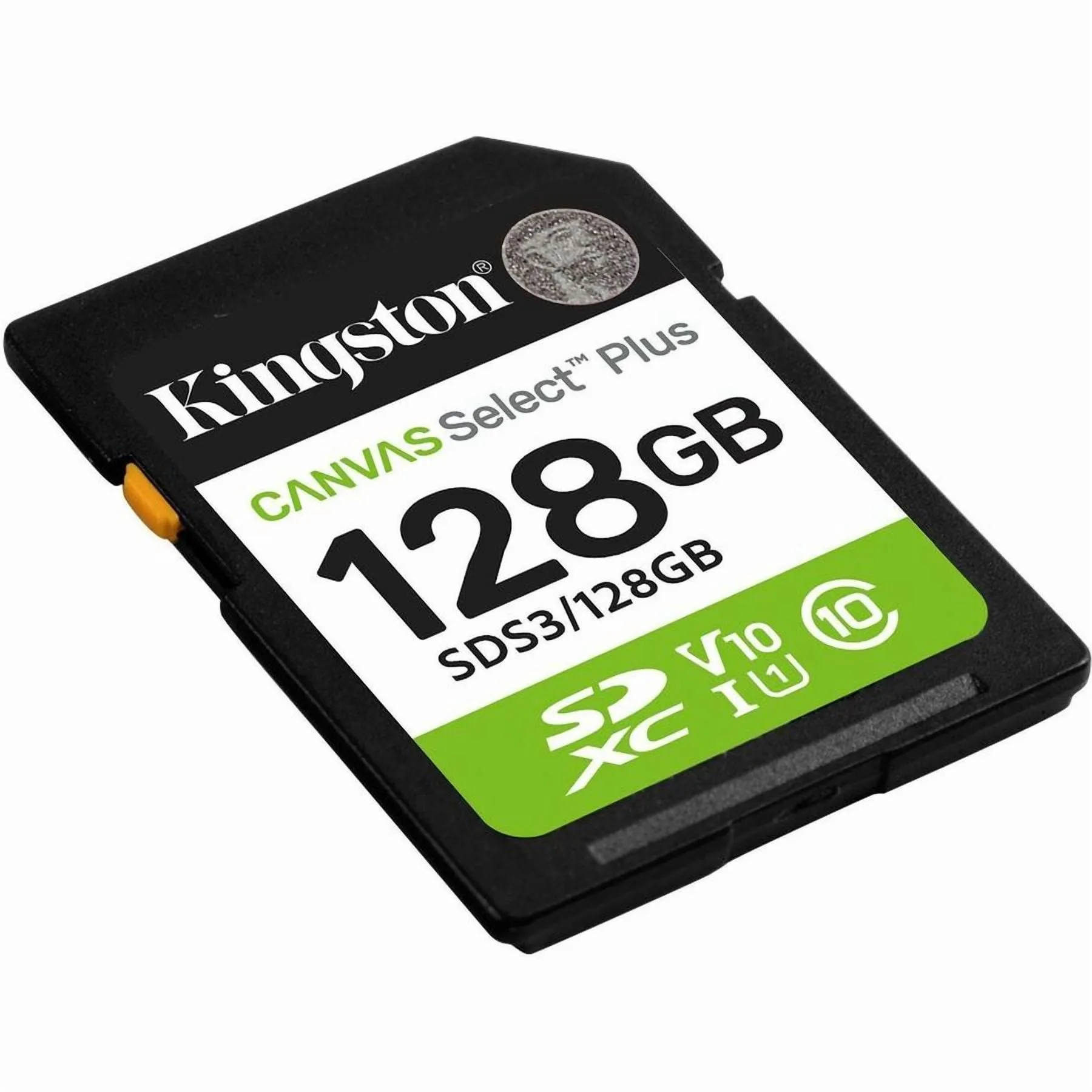 KINGSTON SDS3/128GB — Kingston 128GB SDXC Canvas Select Plus Card - UHS-I U1