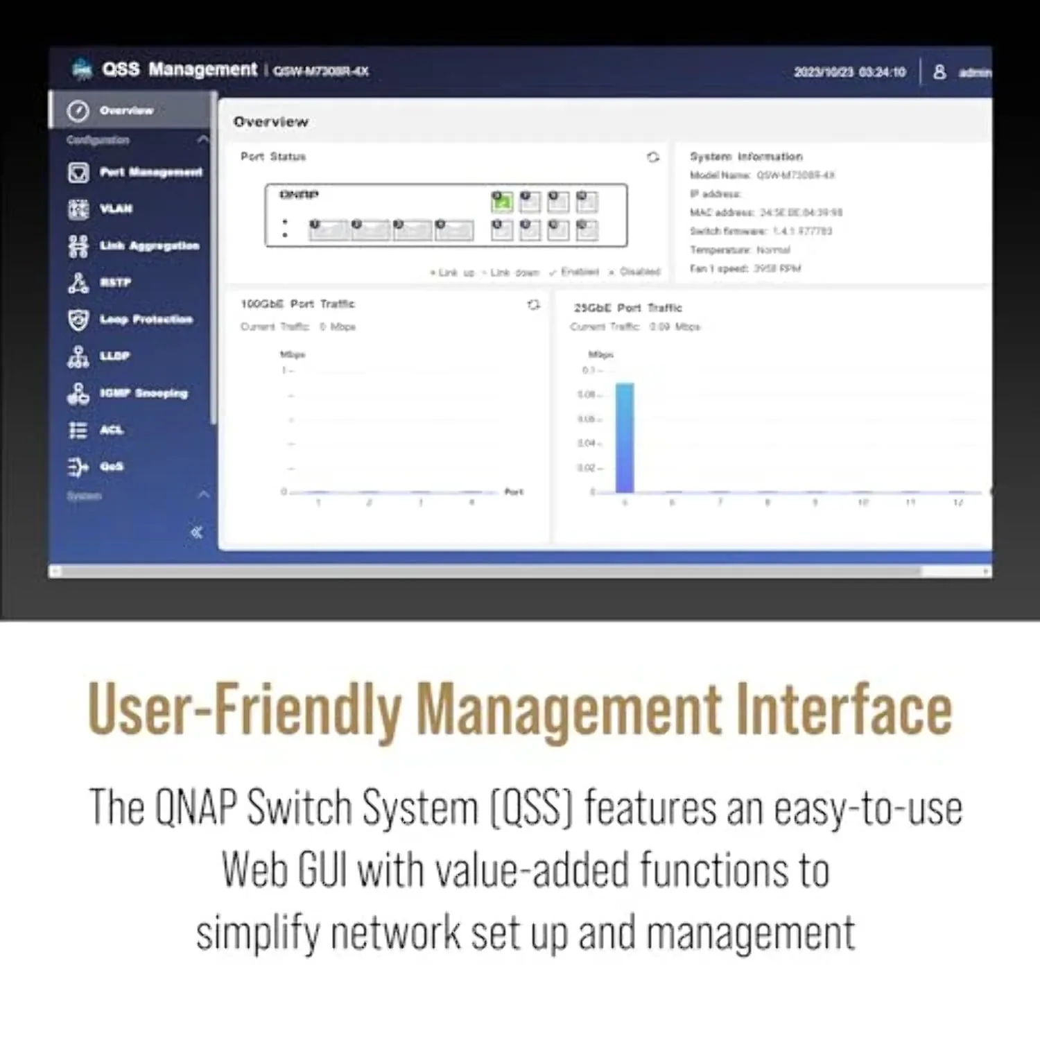 QNAP QSW-M7308R-4X-US — QNAP HALF-RACKMOUNT SWITCH QSW-M7308R-4X-US, LAYER 2 12 PORT MANAGED SWITCH, 4 P