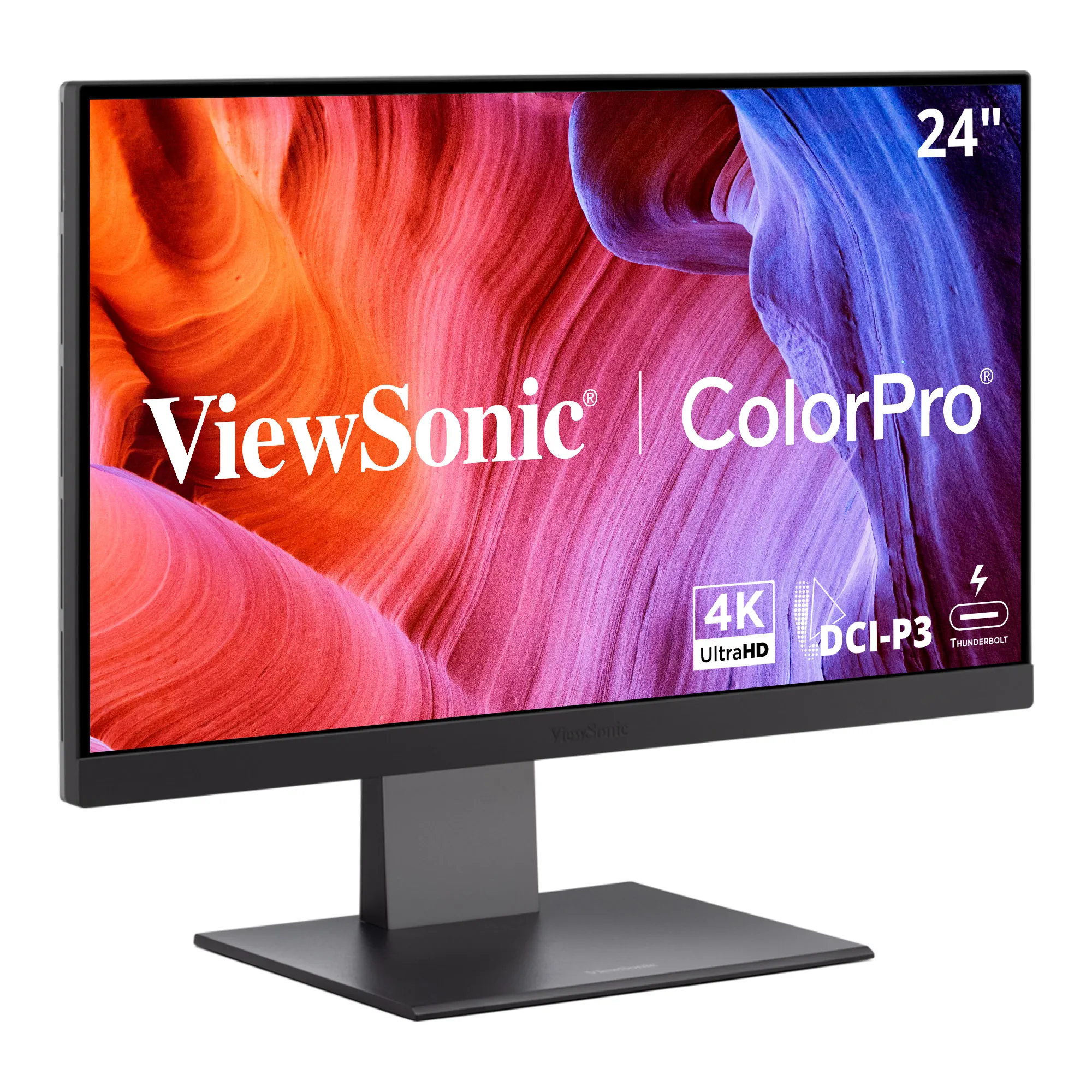 VIEWSONIC VP2488-4K — 24IN COLORPRO 4K MAC-COMPATIBLE MONITOR WITH 100W THUNDERBOLT 4, USB C, AND DCI-
