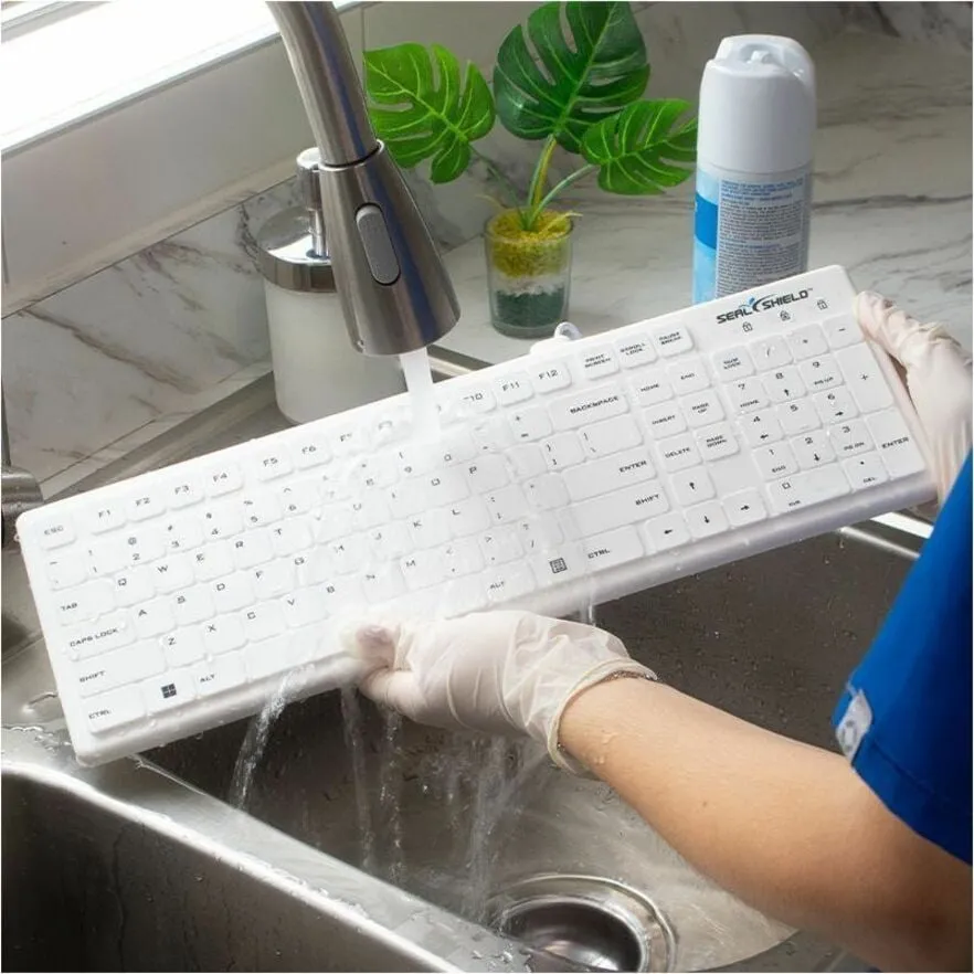 SEAL SHIELD SWK104 — SEAL SILK PRO WATERPROOF KEYBOARD WHITE