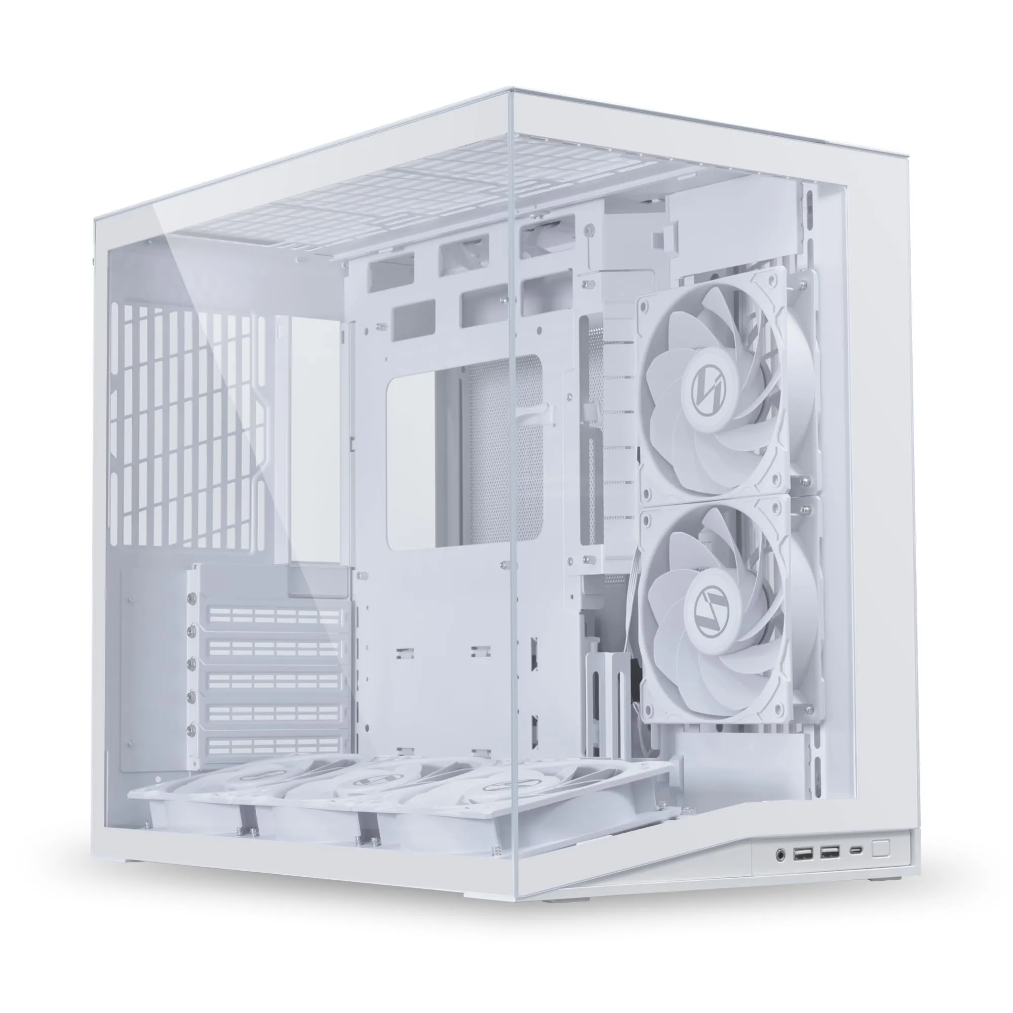 LIANLI O11DMIV2FW — Lian-Li O11 Dynamic Mini Tower Case - White ATX/Mini-ITX