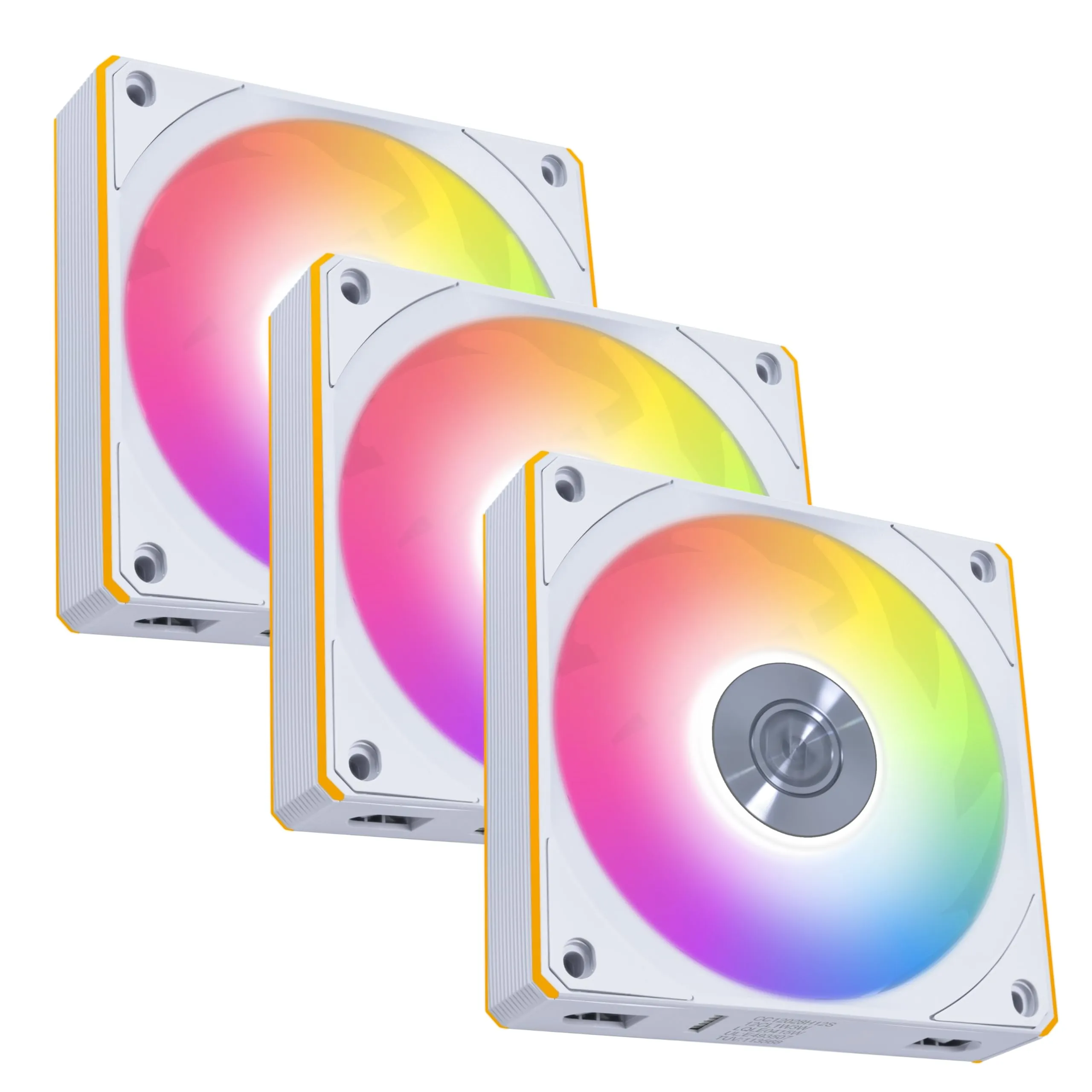 LIANLI 12CL1W3W — Lian-Li 12CL1W3W FDB Triple Fan Set with Controller - White