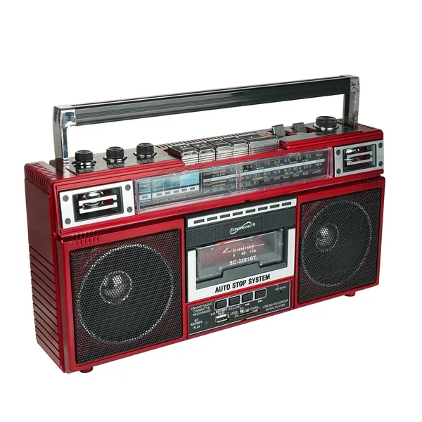 Supersonic SC-3201BT RED — RTRO BT 4BND RDIO&CS RED