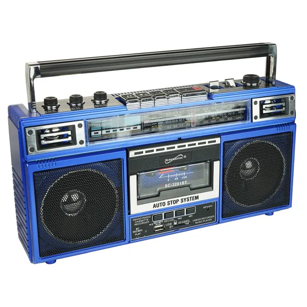 Supersonic SC-3201BT BLU — RTRO BT 4BND RDIO&CS BLU