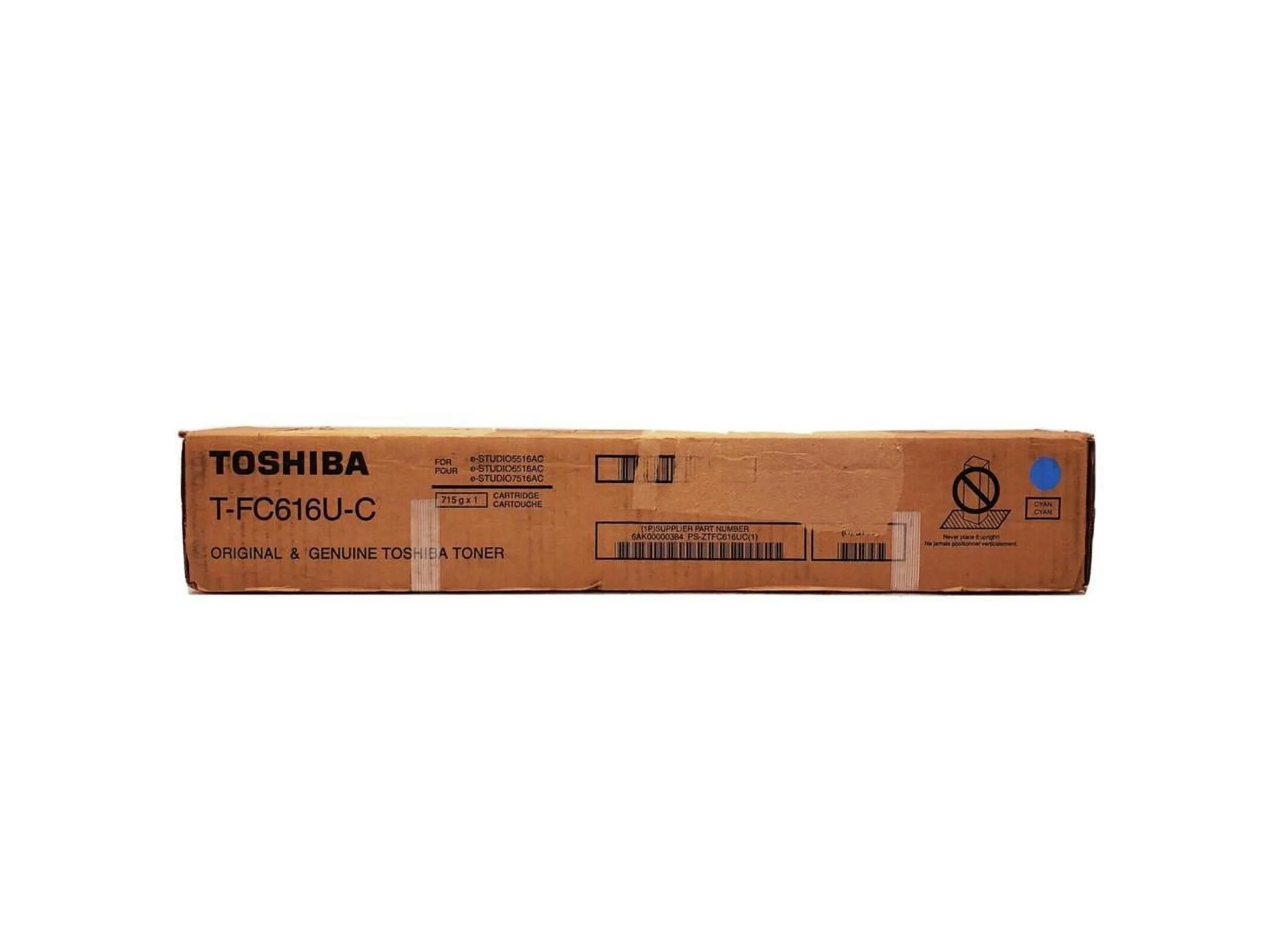 TOSHIBA TOSTFC616UC — Toshiba Cyan Toner Cartridge (39200 Yield)