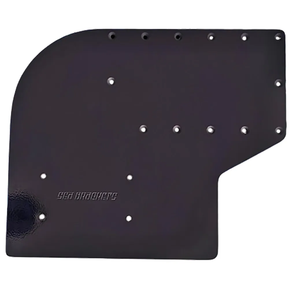 Sea Brackets SEA2308-BLK — Sea Brackets Large Offset Trolling Motor Plate f/Garmin Kraken - Black