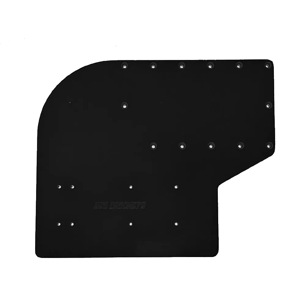 Sea Brackets SEA2307-BLK — Sea Brackets Large Offset Trolling Motor Plate - Black
