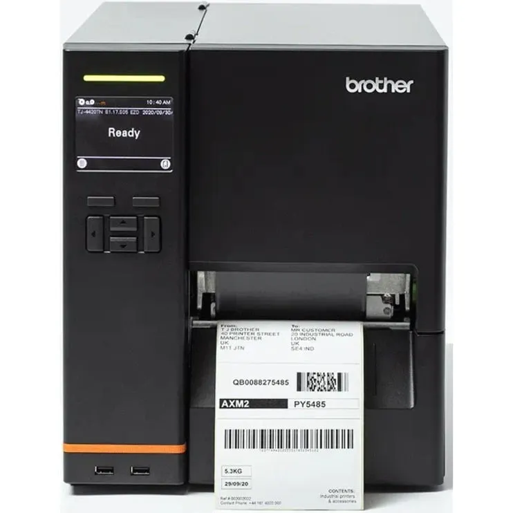 Brother TJ4520TN — 4.5 TITAN INDUSTRIAL PRINTER, TT, 300DPI, 12IPS, COLOR LCD, LAN/ USB/DUAL HOST-U