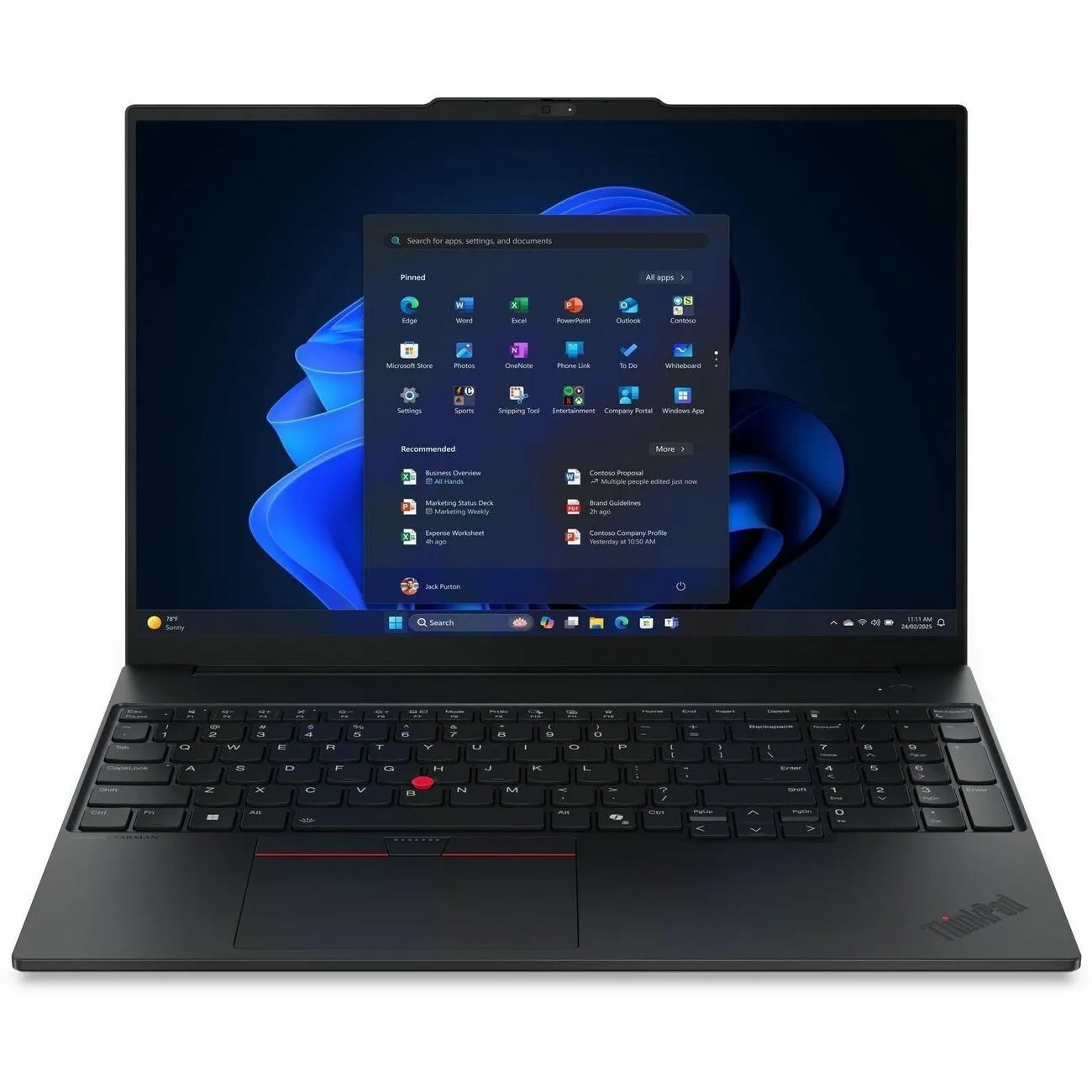 LENOVO 21SR0035US — NEW LENOVO THINKPAD E16 GEN 3 NOTEBOOK INTEL ULTRA 5 225U  16 GB 256GB SSD WI-FI