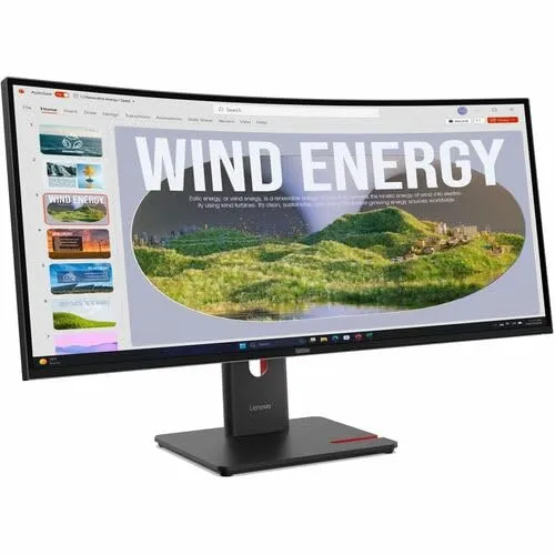 LENOVO 64AEGAR1US — 34-Inch Full HD HDMI Monitor with Adjustable Stand