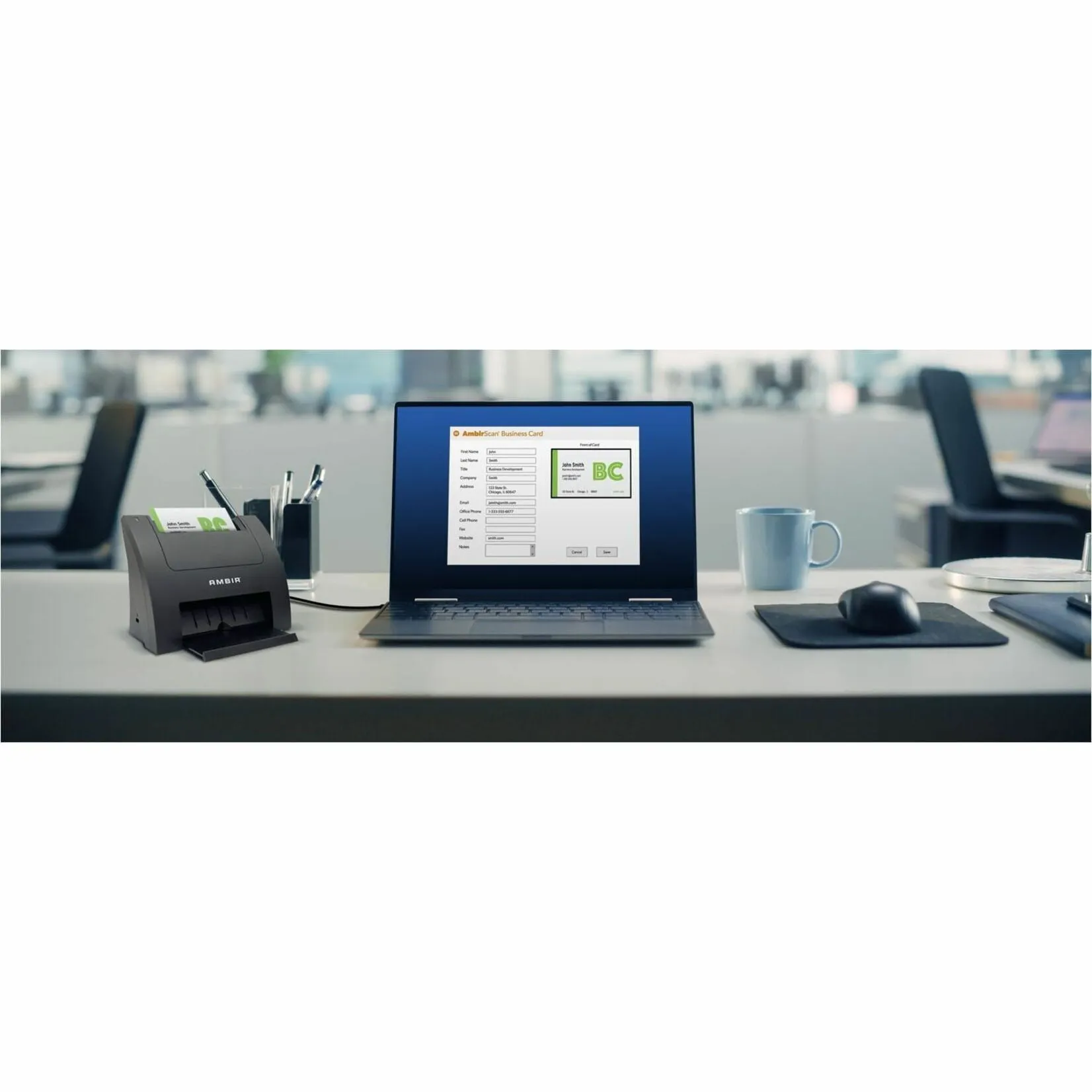 Ambir Technology PS670ST-BCS — AMBIR PS670ST W/ BUSINESS CARD SOFTWARE