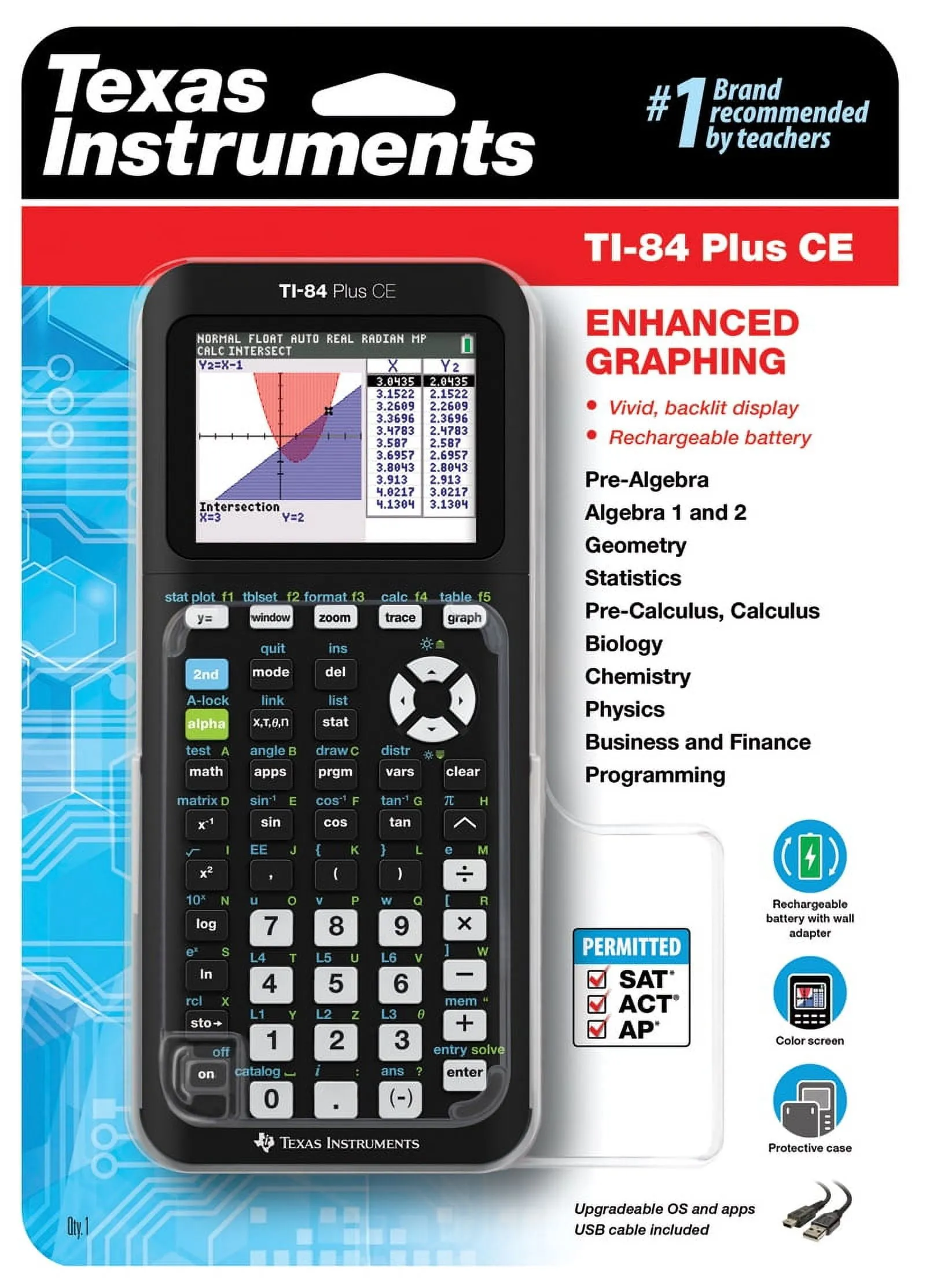 Texas Instruments 84CEPY/TBL/1L1/L — TI84 Plus CE Graph Python