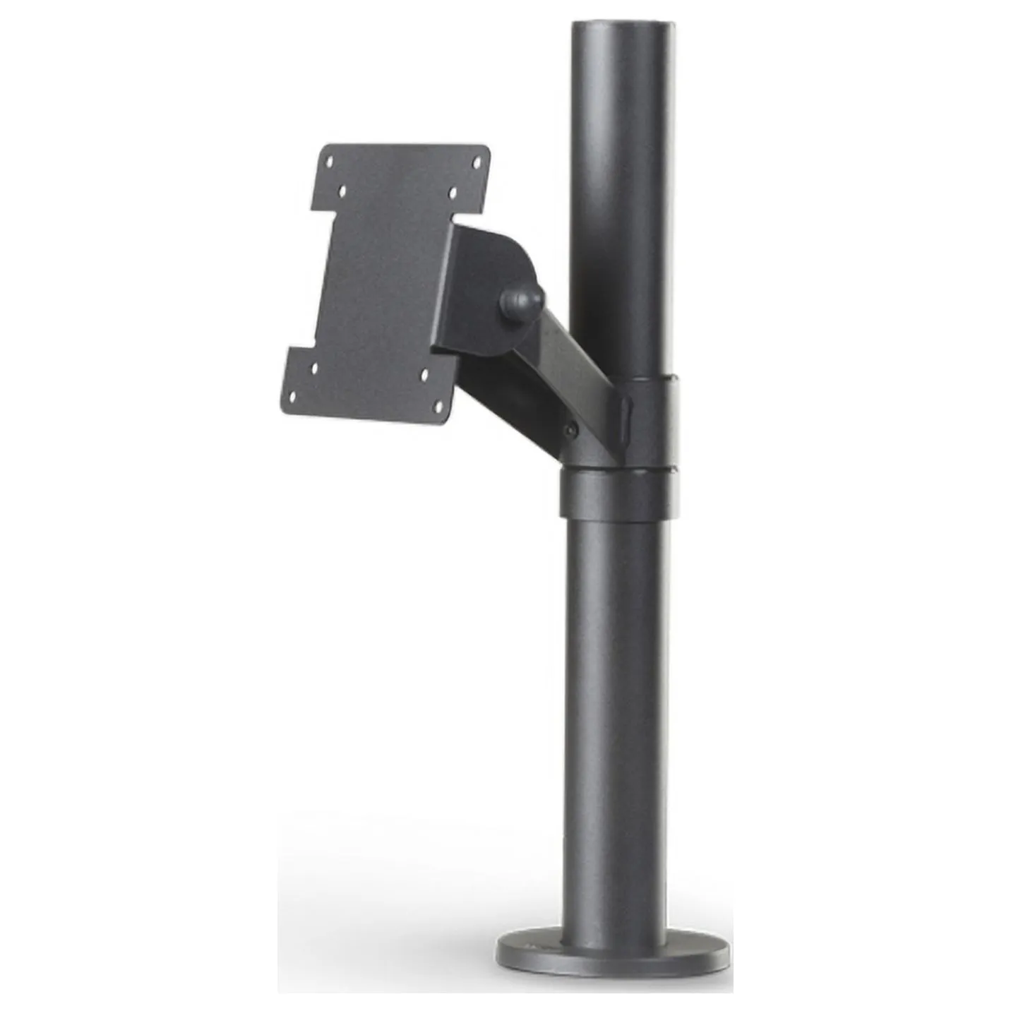 SPACEPOLE SPV1101-FX-02 — ANGLED 75/100 VESA MOUNT- 400MM POLE BLK