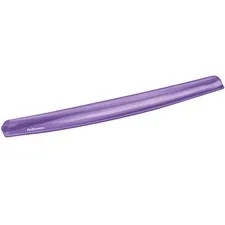 FELLOWES FEL 91437 — Fellowes Gel Wrist Rest - Crystals, Purple - 0.63" Height x 18.50" Width x 2.25" Depth - Purple - Gel, Rubber, Cloth - Stain Resistant, Skid Proof - 1