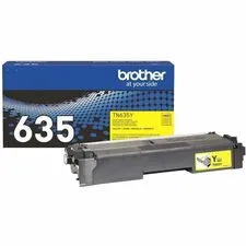 Brother BRT TN635Y — Brother TN635Y Standard Yield Laser Toner Cartridge - Yellow - 1 Pack - 1800 Pages