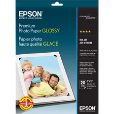 EPSON S041465 — EPSON GLOSSY PHOTO PAPER - 8 IN X 10 IN. FOR EPSON 3640