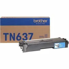 Brother BRT TN637C — Brother TN637C Ultra High Yield Laser Toner Cartridge - Cyan Pack - 10,000 pages