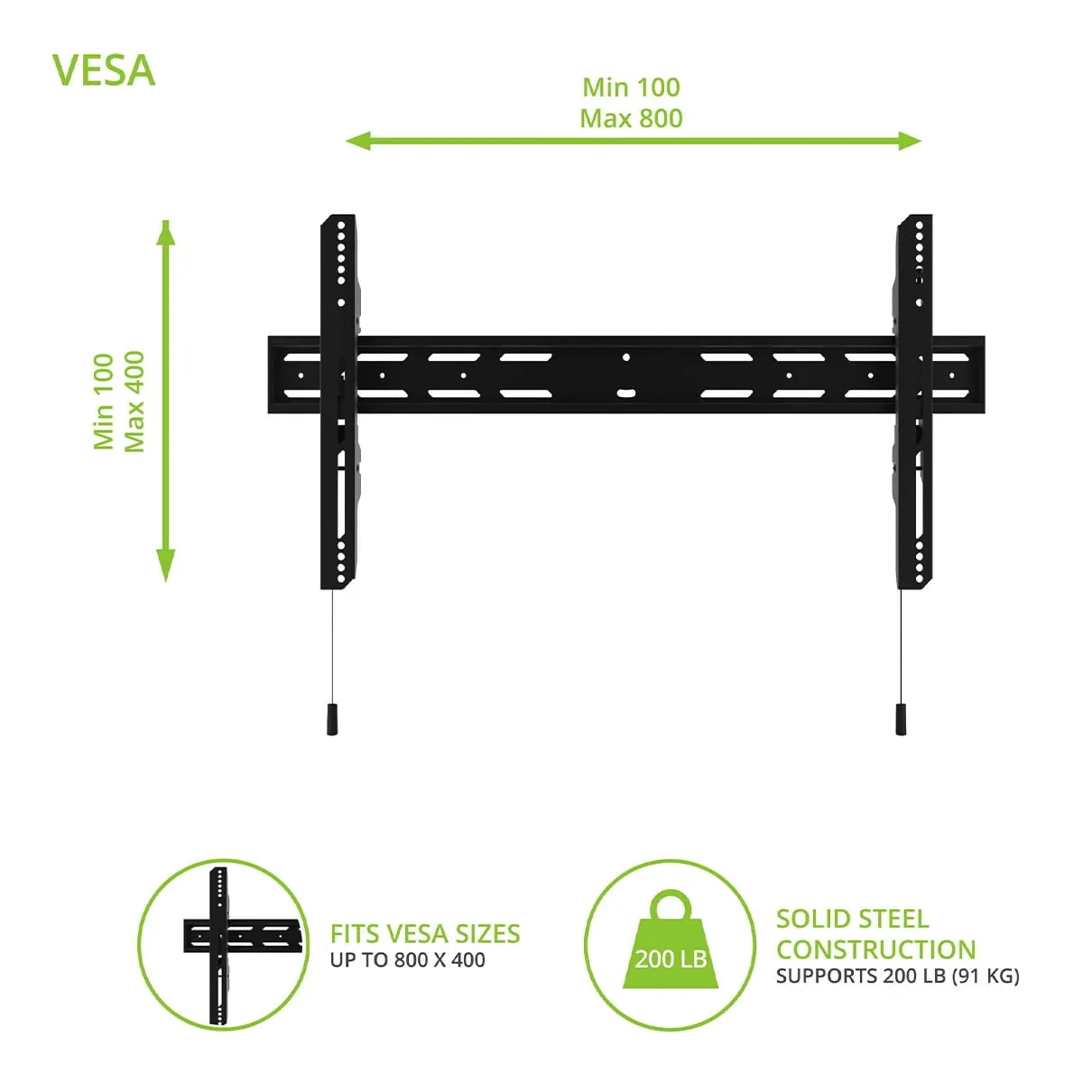 Kanto PF400 — Low-Profile TV Wall Mount PF400