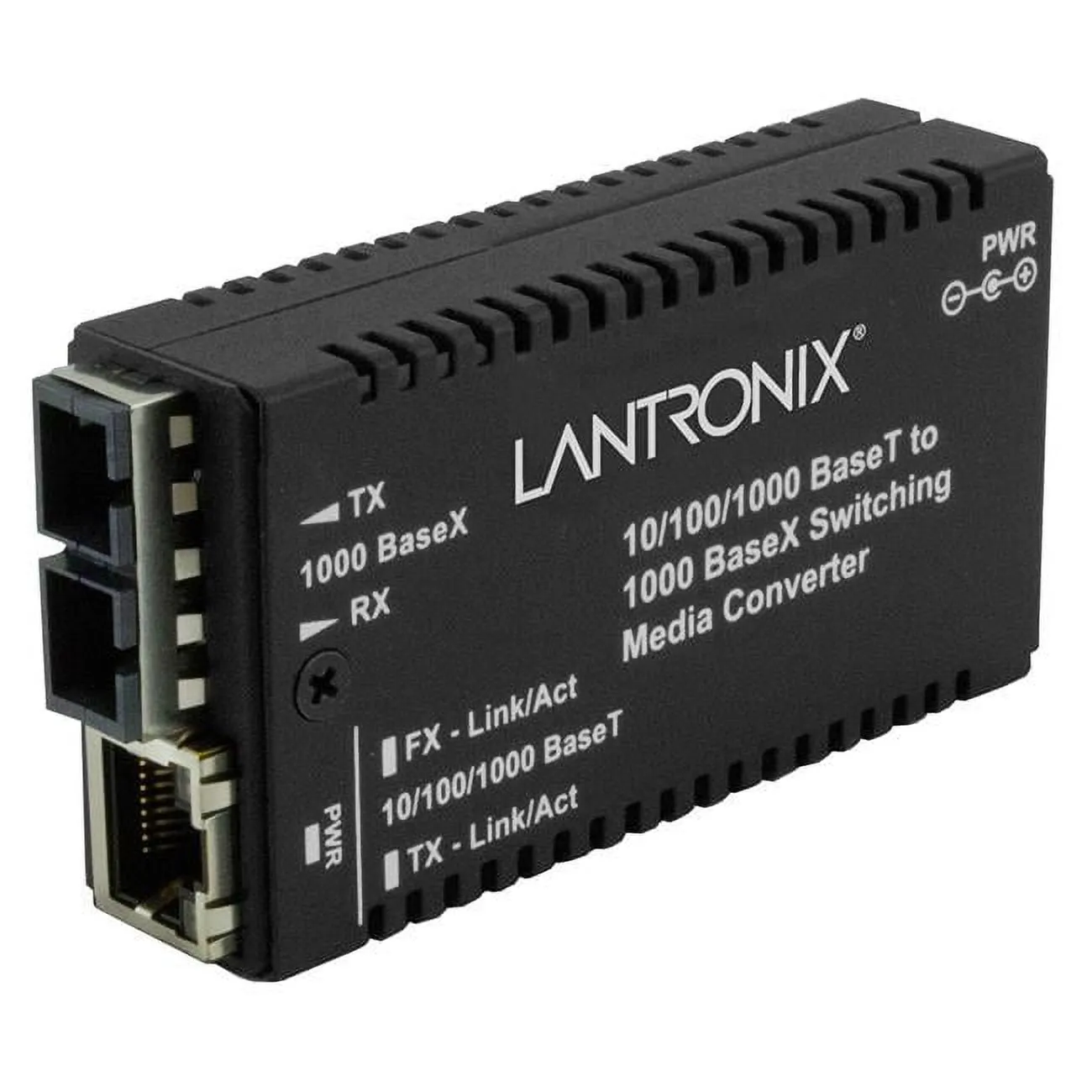 Lantronix M/GE-PSW-SX-01(LC)-FNA — MINI MEDIA CONVERTER 10/100/1000B-T TO 1000B-SX LC MM FX