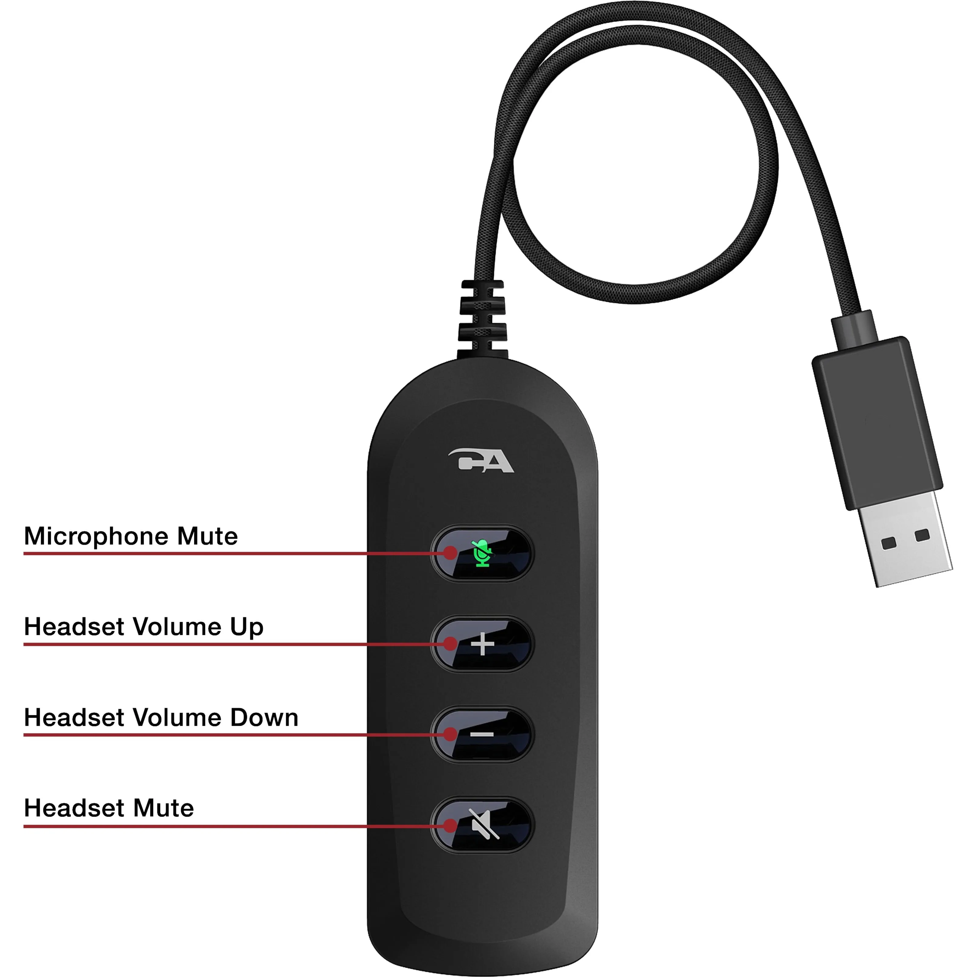 Cyber Acoustics AC-5812 — 3.5mm Jack Plus USB Controller