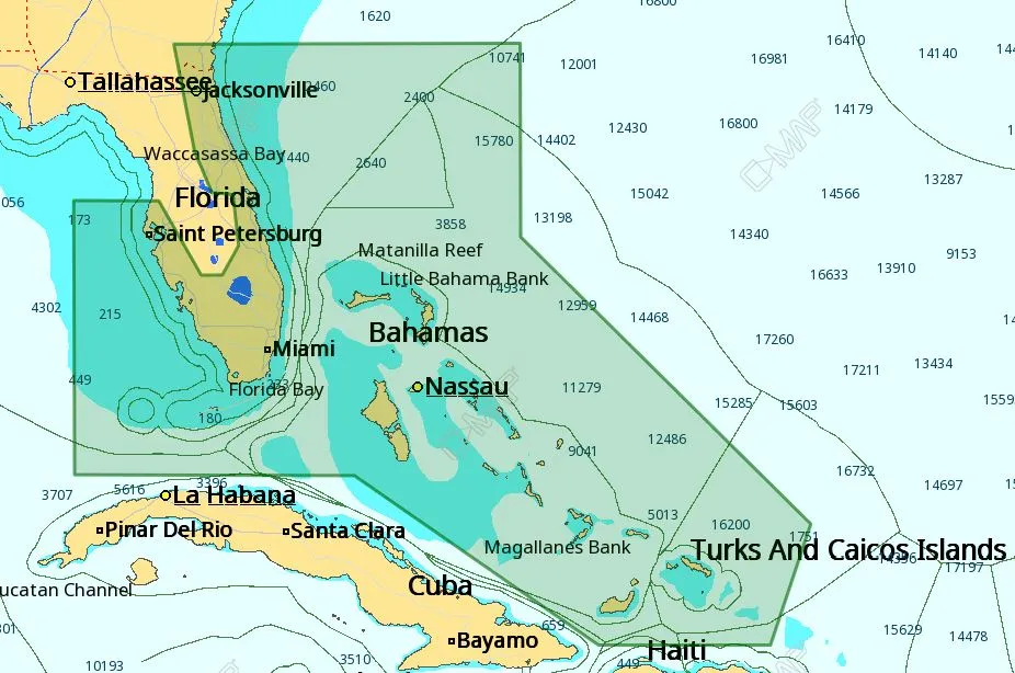 Lowrance M-NA-D943-MS — C-MAP M-NA-D943 4D Local Florida And The Bahamas
