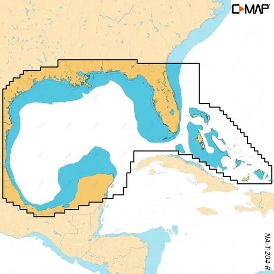 Lowrance M-NA-T-204-R-MS — C-MAP Reveal X Coastal Gulf of Mexico and Bahamas microSD