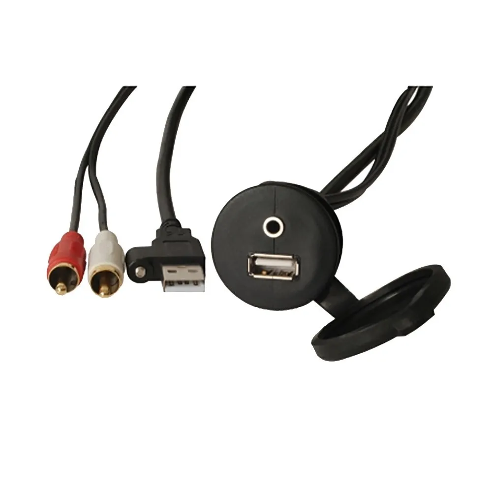 Garmin 010-12381-00 — Fusion MS-CBUSB35 Panel Mount 3.5mm and USB Au-In Jack