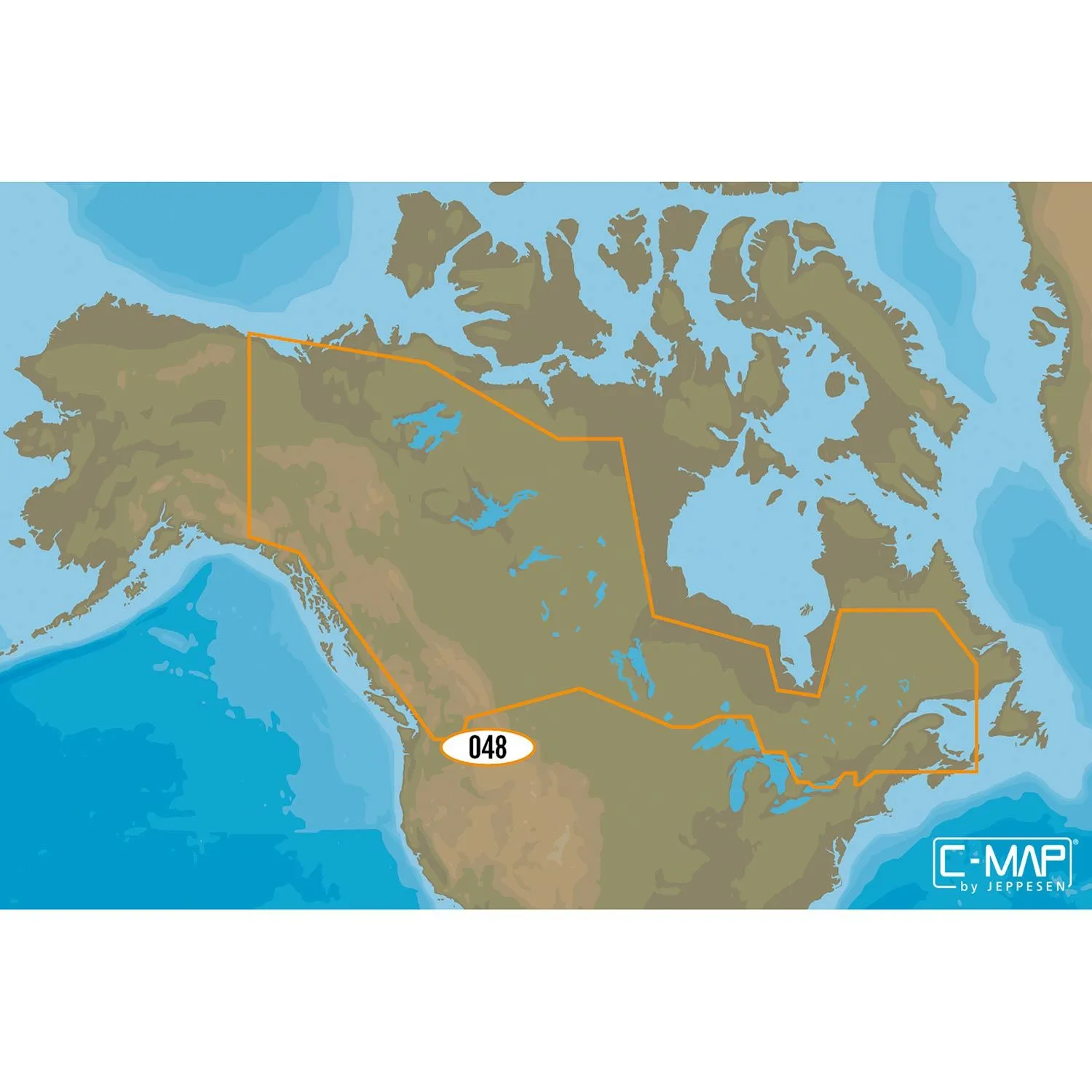 Lowrance M-NA-D048-MS — C-MAP M-NA-D048 4D microSD Canada lakes