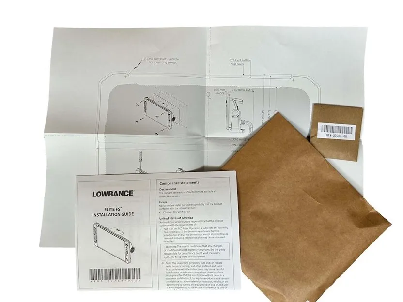 Lowrance 000-16445-001 — Lowrance Flush Mount Kit for Elite FS 10