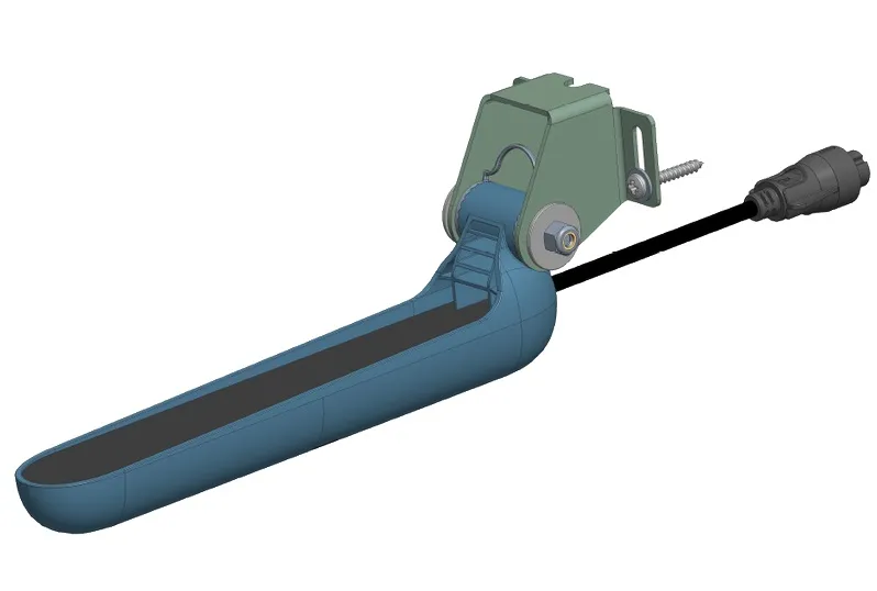 Lowrance 000-16285-001 — Lowrance Tripleshot 8-Pin Transom Transducer with 20ft Cable for Eagle Units